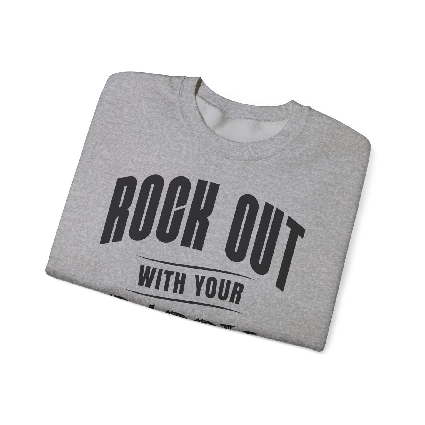 Unisex Heavy Blend™ Crewneck Sweatshirt - Rock Out With Daddy