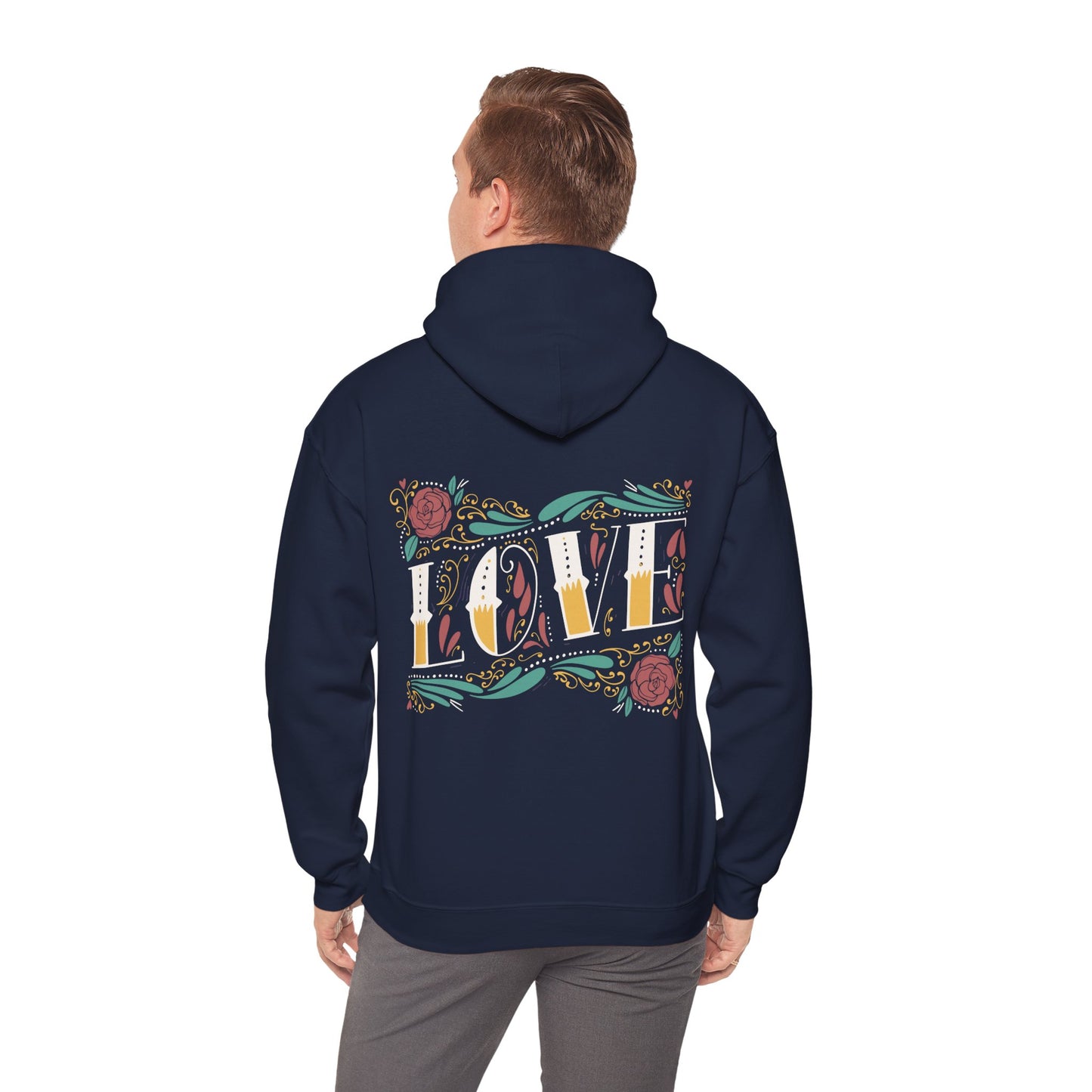 Unisex Heavy Blend™ Hooded Sweatshirt - Couples_Hoodies_Design_9_Back