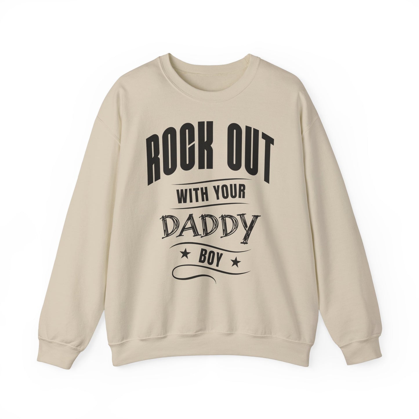 Unisex Heavy Blend™ Crewneck Sweatshirt - Rock Out With Daddy