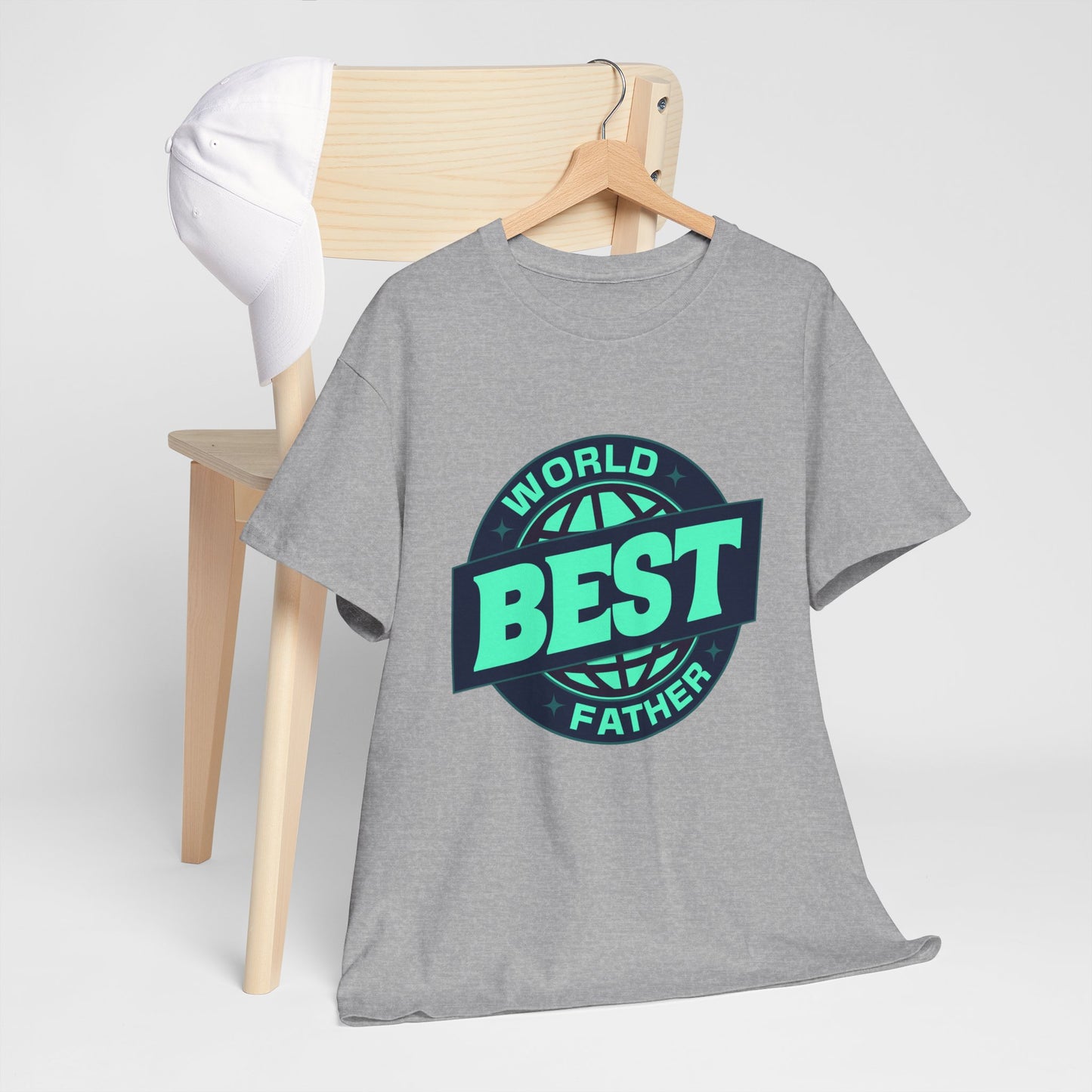 Unisex Heavy Cotton Tee -World Best Father_T_Shirt