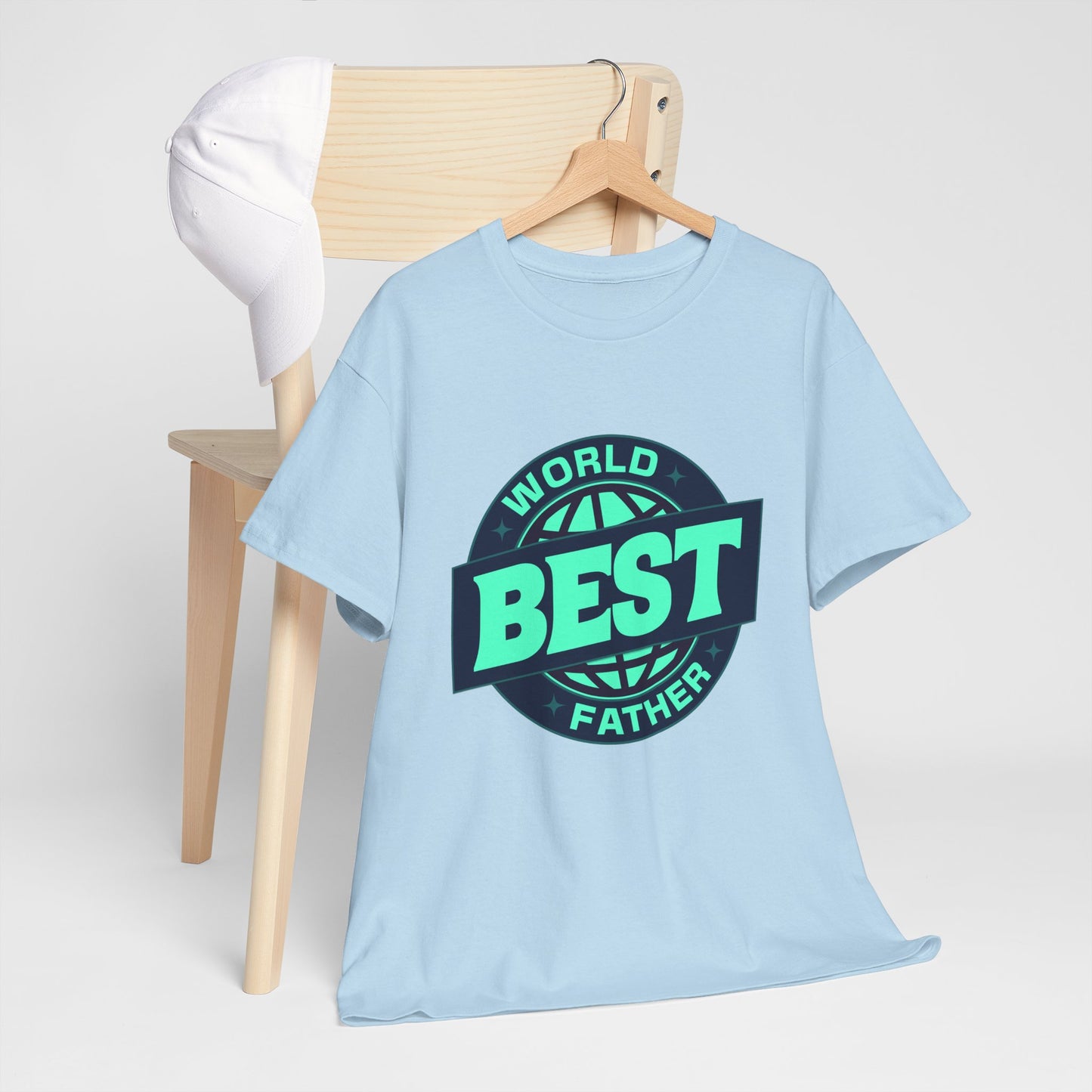 Unisex Heavy Cotton Tee -World Best Father_T_Shirt