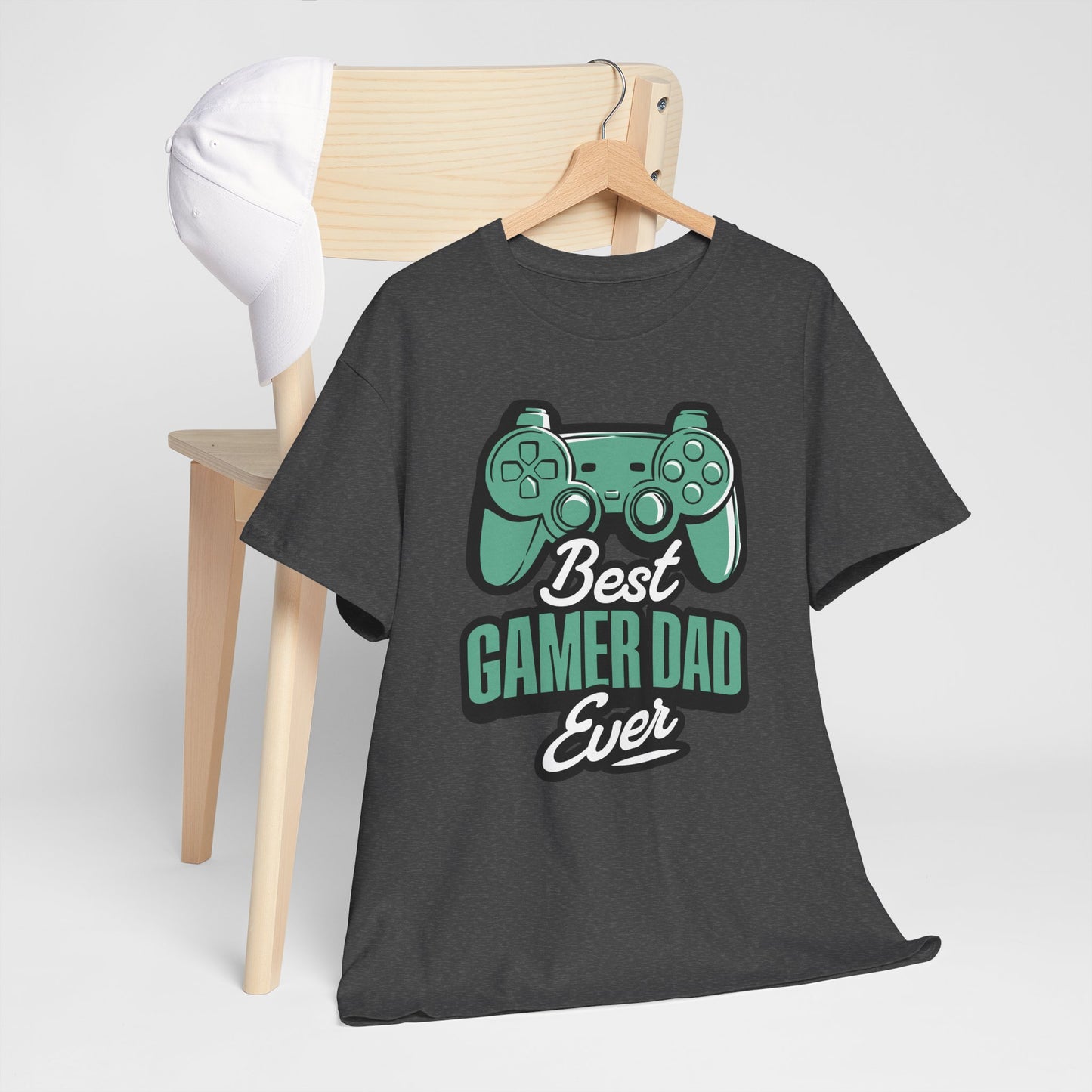 Unisex Heavy Cotton Tee - Gamer Dad_T_Shirt