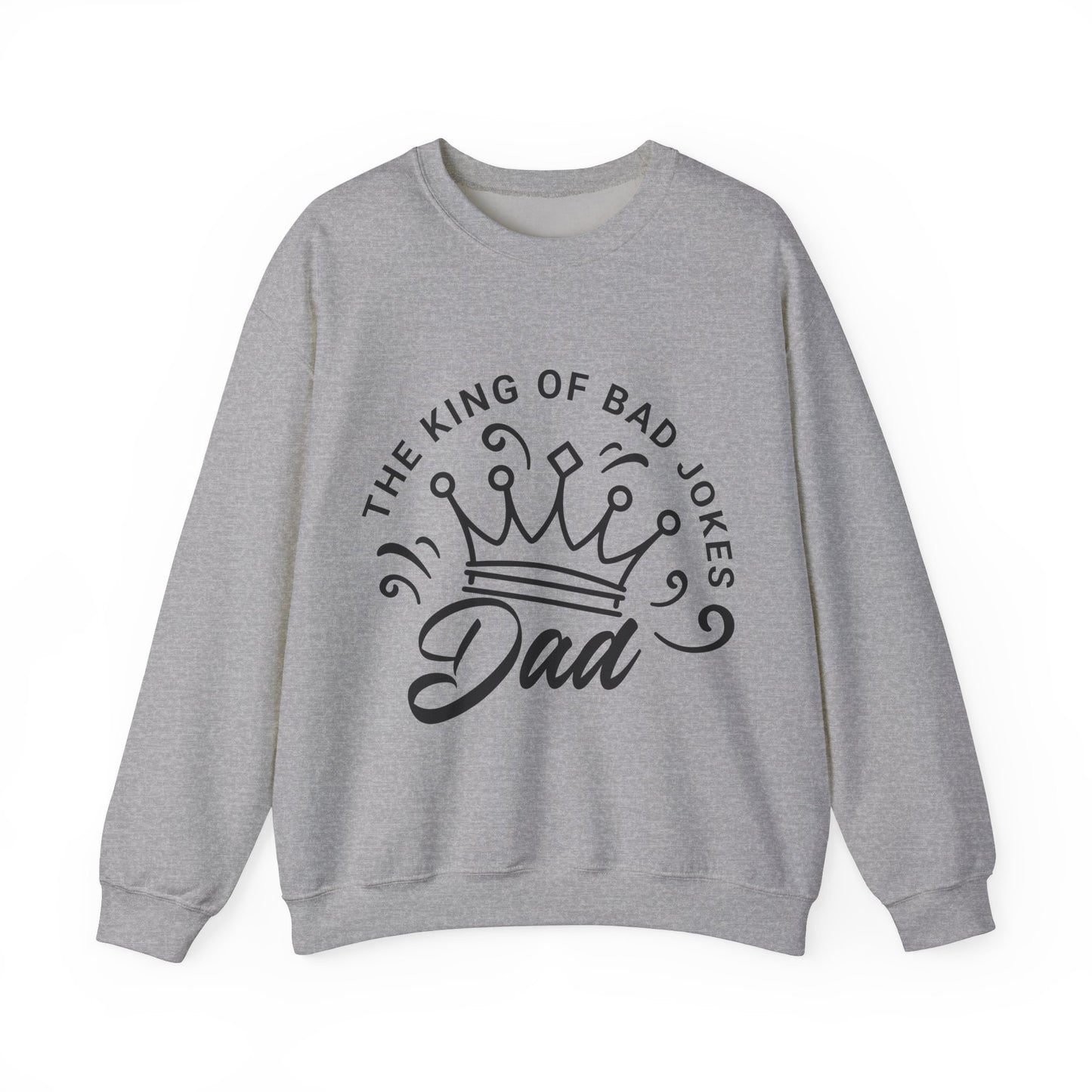 Unisex Heavy Blend™ Crewneck Sweatshirt - Dad_ King Jokes