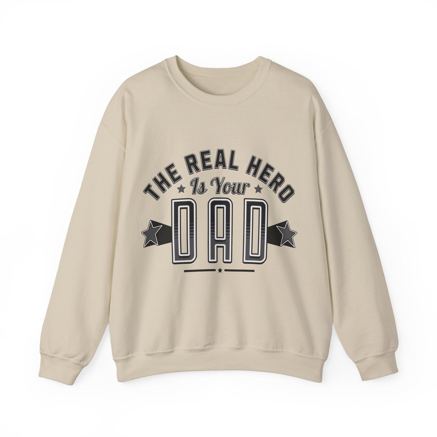 Unisex Heavy Blend™ Crewneck Sweatshirt - Dad, the Real Hero