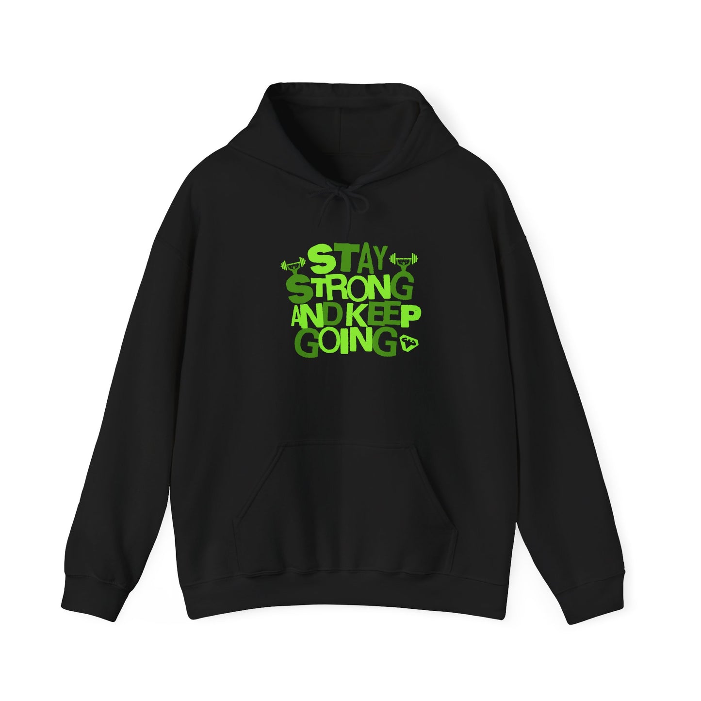 Unisex Heavy Blend™ Hooded Sweatshirt - Stay Strong And Keep Going Gym Motivation_Hoodie