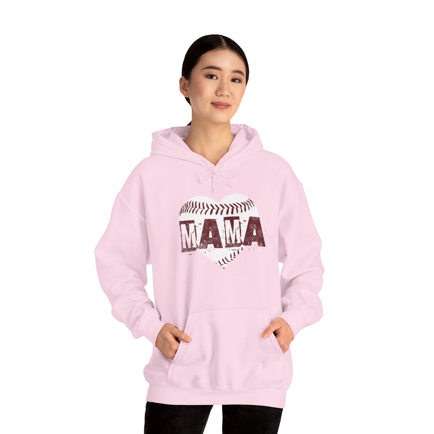 Unisex Heavy Blend™ Hooded Sweatshirt - Baseball MAMA_Hoodie