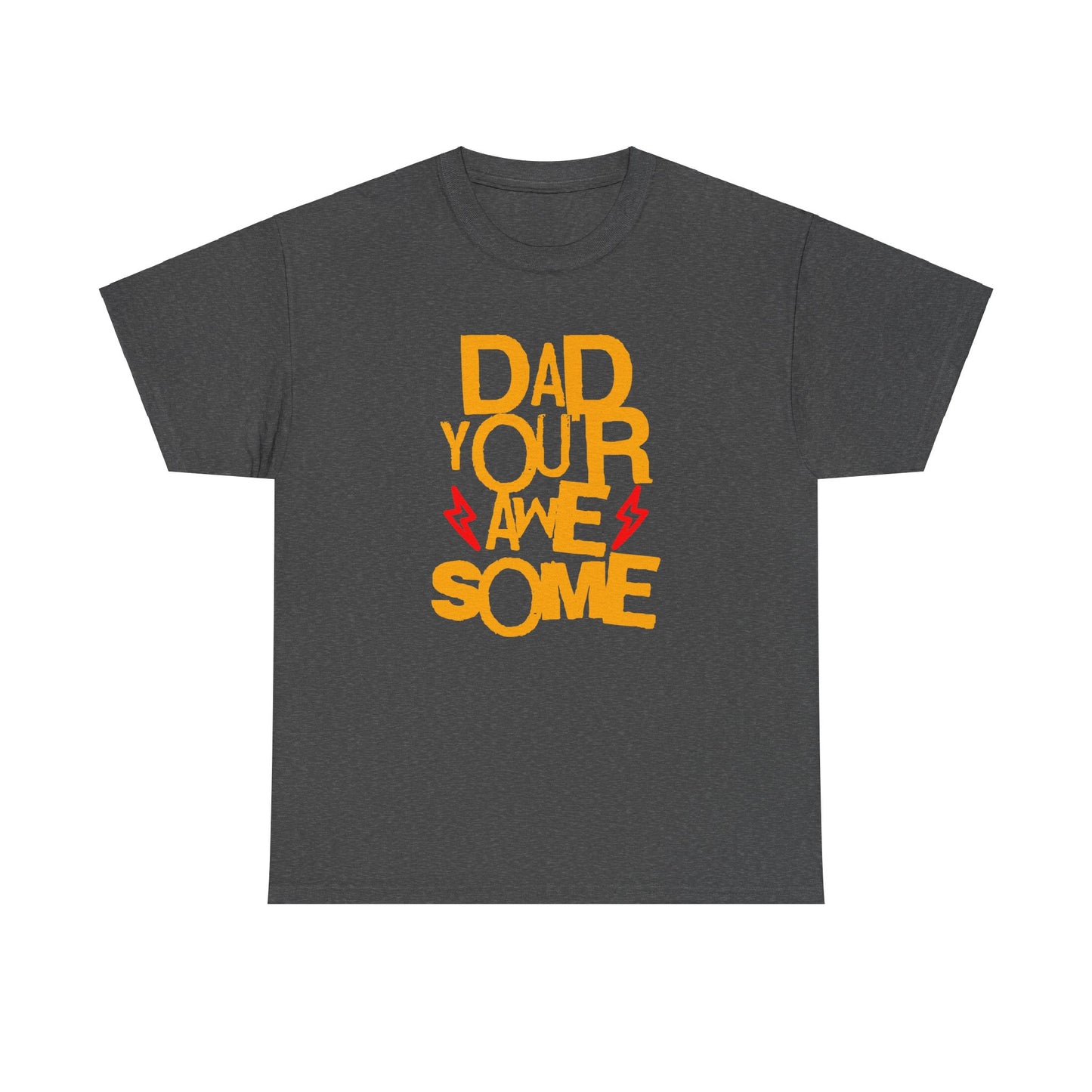 Unisex Heavy Cotton Tee - Dad You Rock_T_Shirt