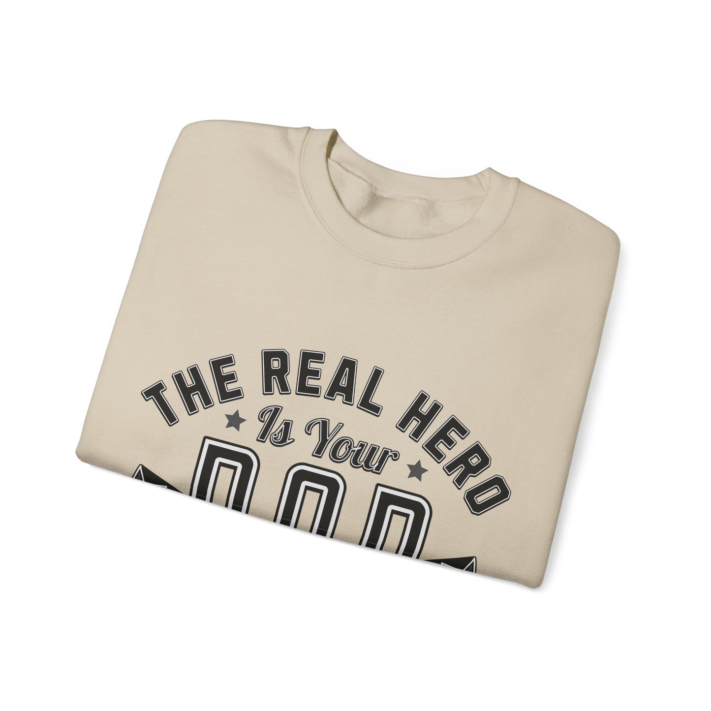 Unisex Heavy Blend™ Crewneck Sweatshirt - Dad, the Real Hero