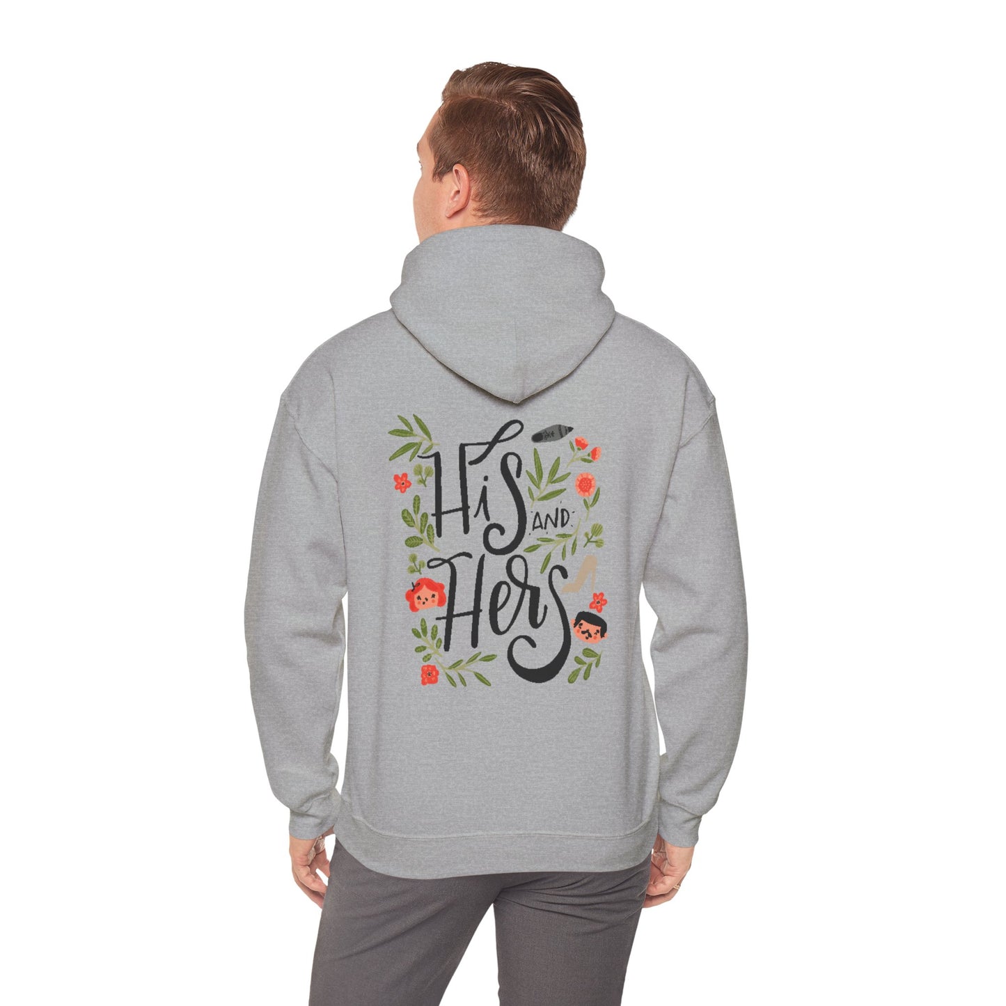 Unisex Heavy Blend™ Hooded Sweatshirt - Couples_Hoodies_Design_29_Back