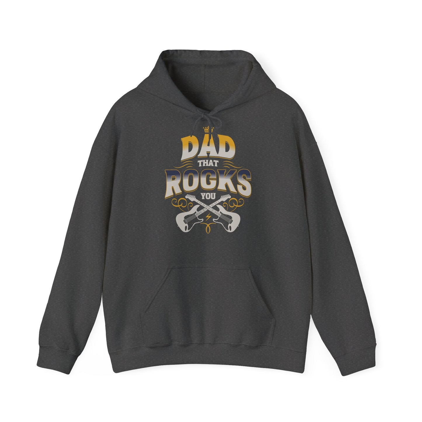 Unisex Heavy Blend™ Hooded Sweatshirt - Dad That Rocks You - Electric Guitar_Hoodie