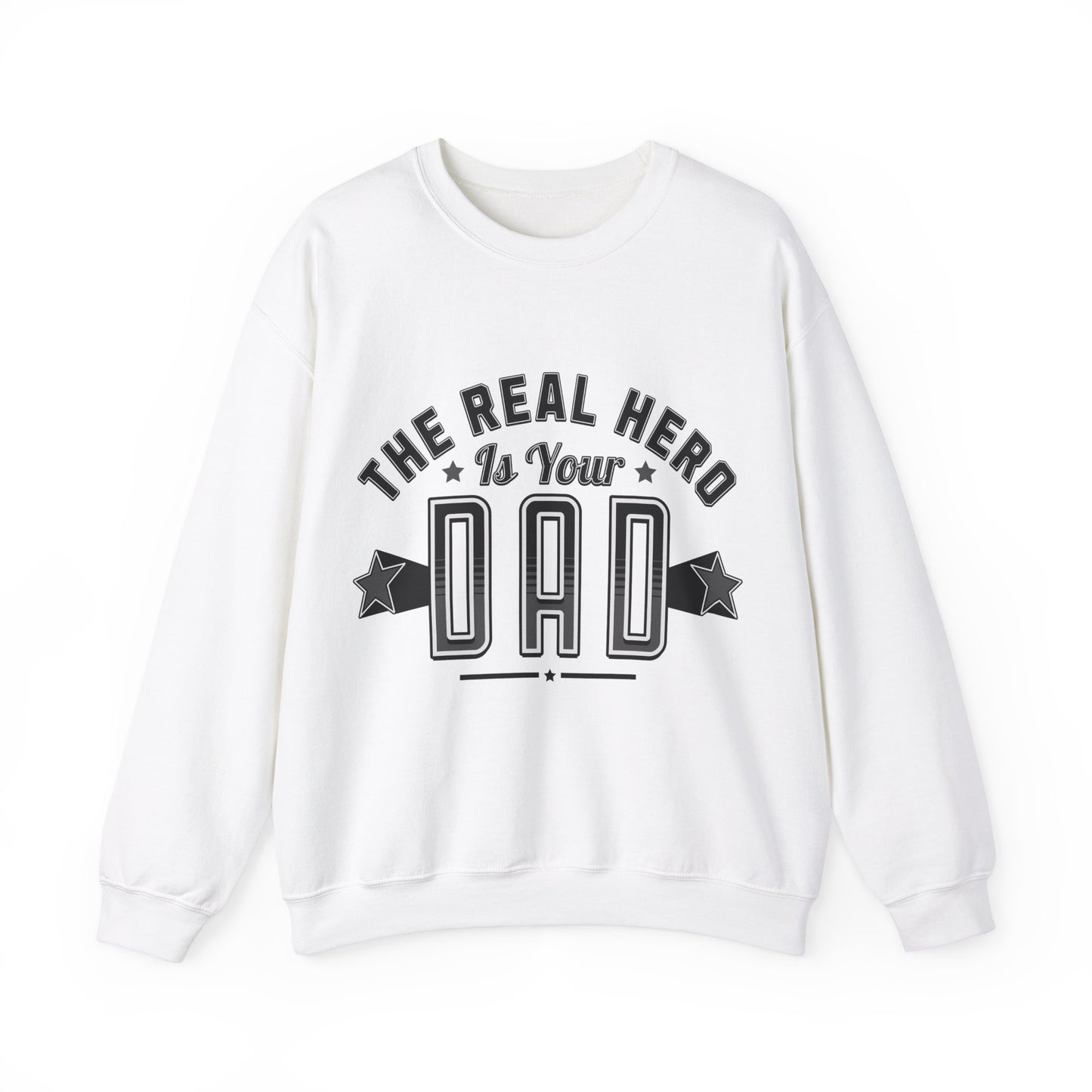 Unisex Heavy Blend™ Crewneck Sweatshirt - Dad, the Real Hero