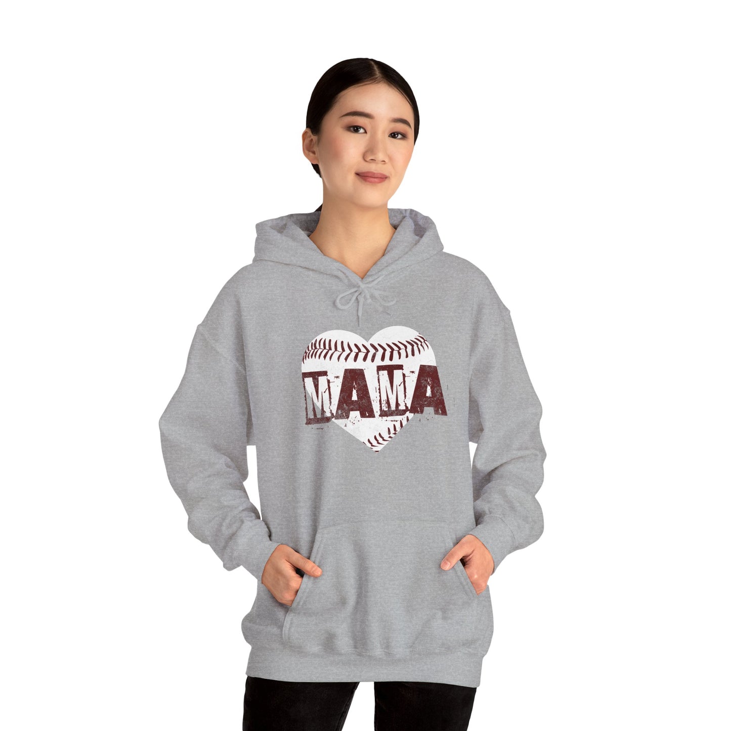 Unisex Heavy Blend™ Hooded Sweatshirt - Baseball MAMA_Hoodie