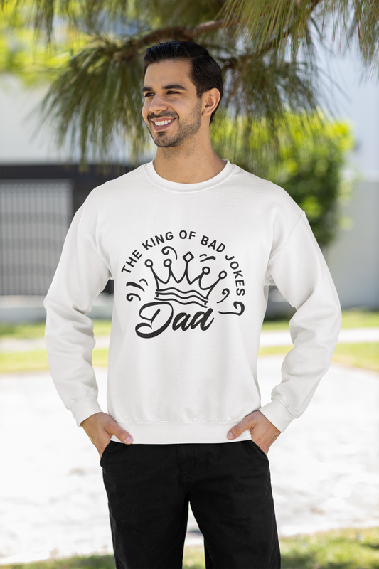 Unisex Heavy Blend™ Crewneck Sweatshirt - Dad_ King Jokes