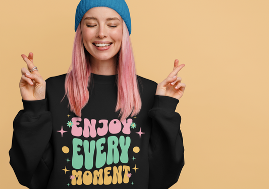 Unisex Heavy Blend™ Crewneck Sweatshirt - Awesome Mom - Enjoy Every Moment