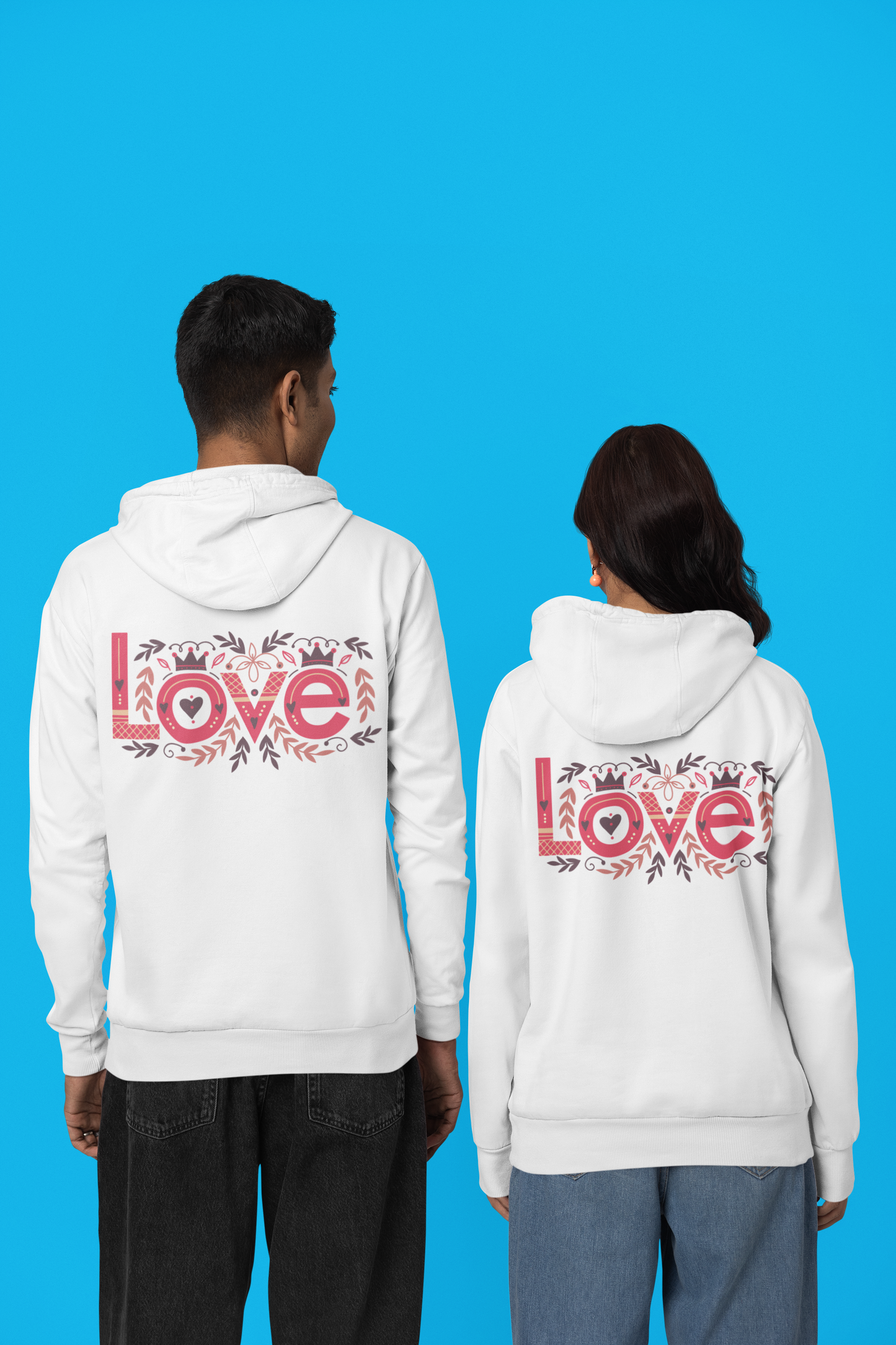 Unisex Heavy Blend™ Hooded Sweatshirt - Couples_Hoodies_Design_25_Back