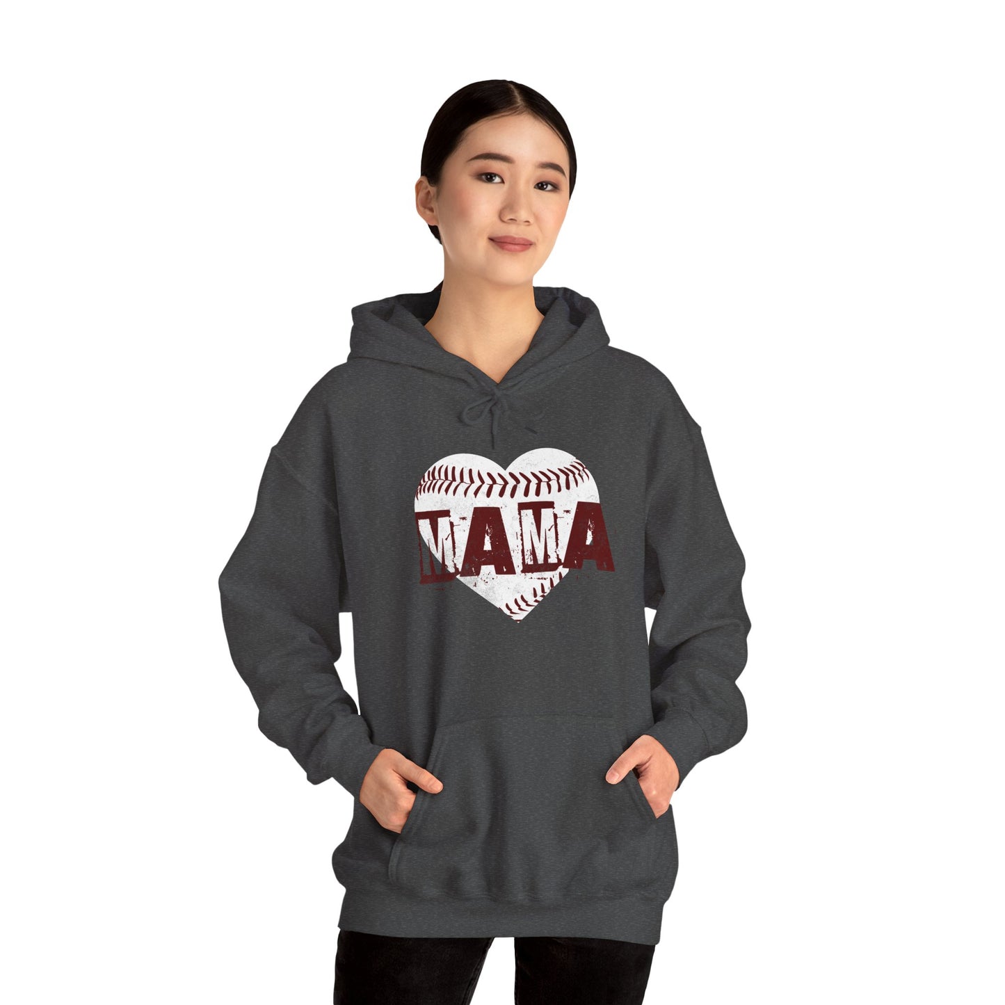 Unisex Heavy Blend™ Hooded Sweatshirt - Baseball MAMA_Hoodie