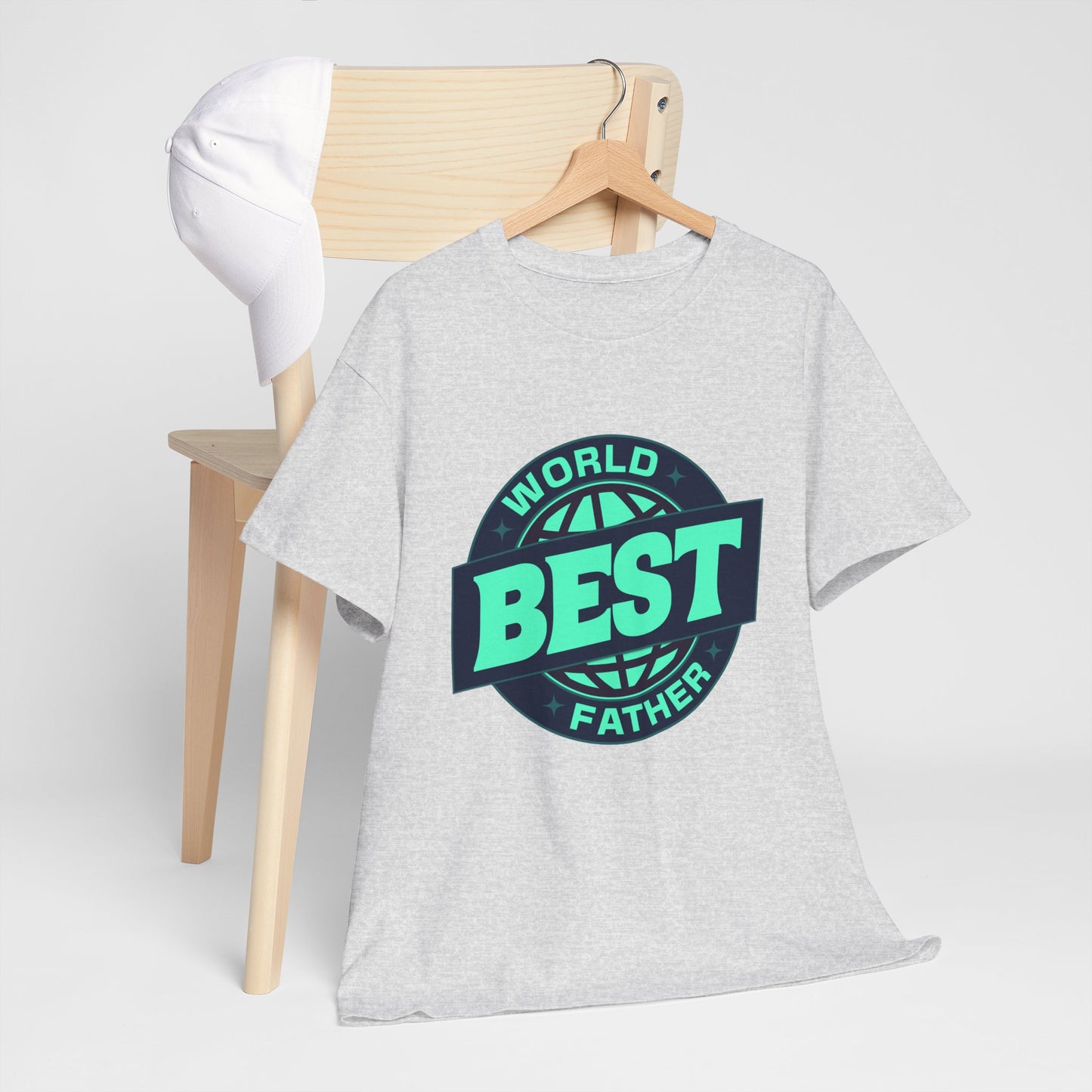 Unisex Heavy Cotton Tee -World Best Father_T_Shirt