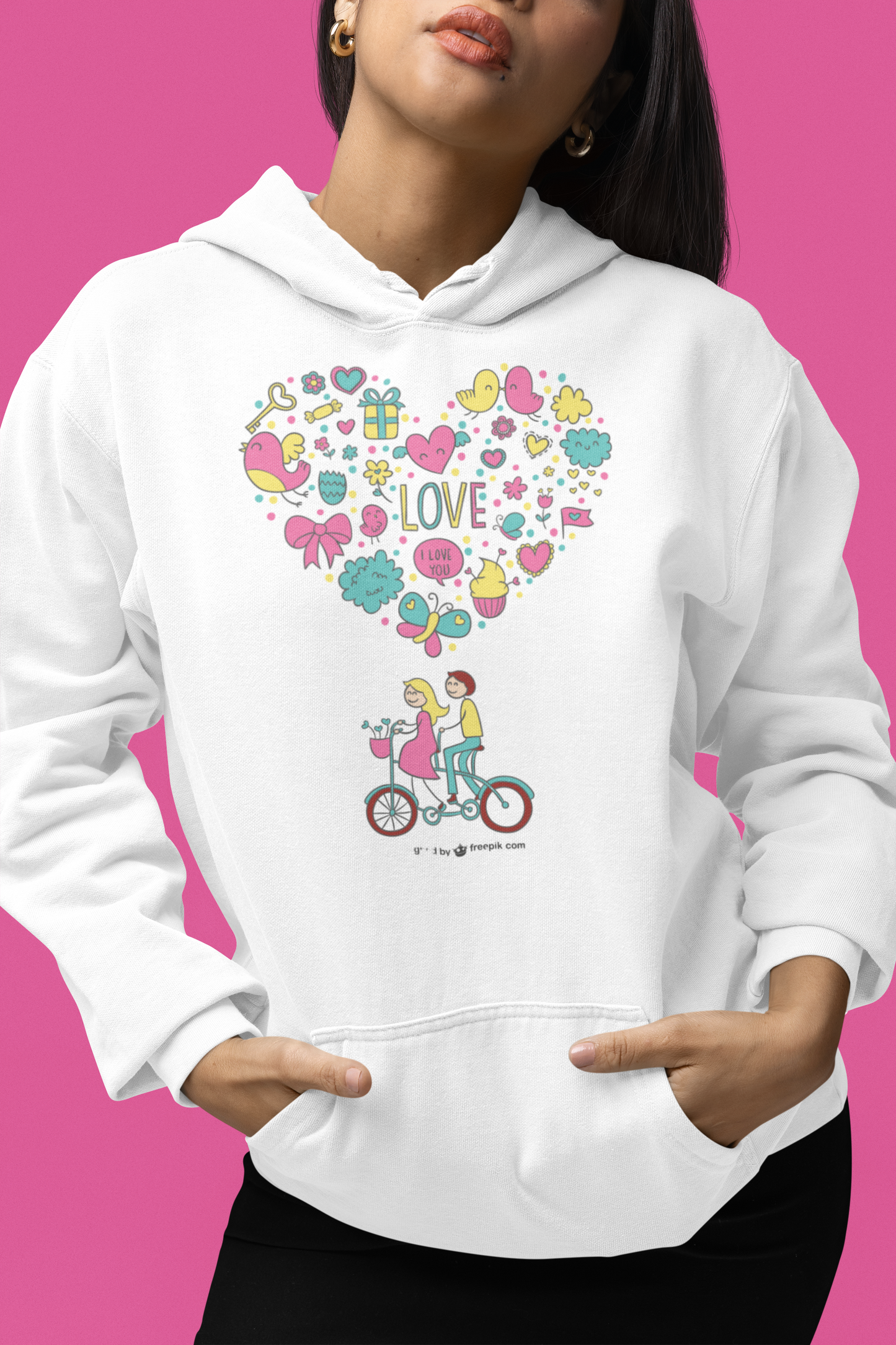 Unisex Heavy Blend™ Hooded Sweatshirt - Couples_Hoodies_Design_39_Front