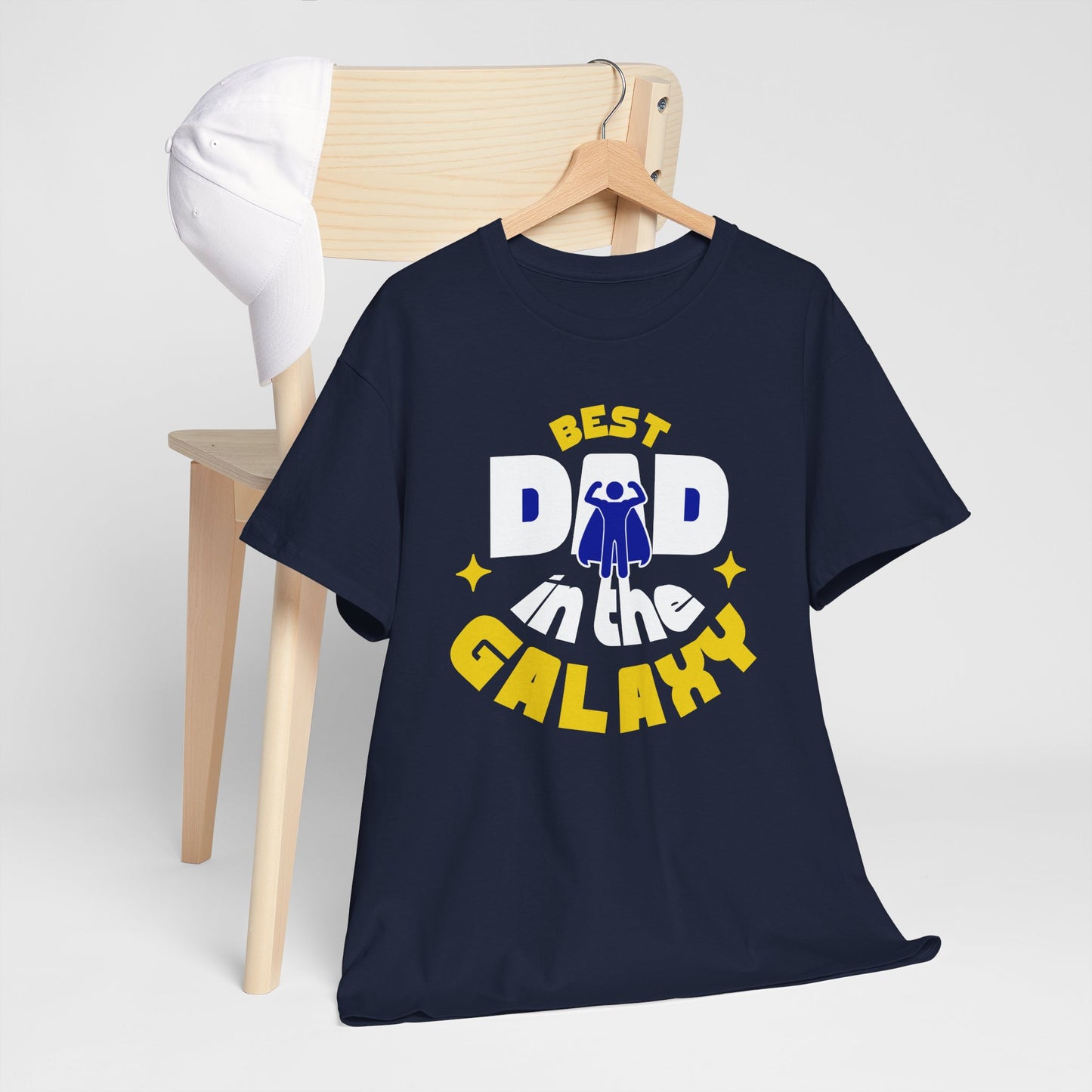 Unisex Heavy Cotton Tee - Best Dad in the Galaxy_T_Shirt