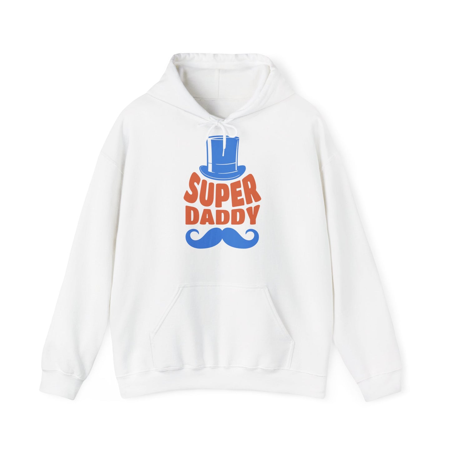 Unisex Heavy Blend™ Hooded Sweatshirt - Super Daddy - Mustache_Hoodie