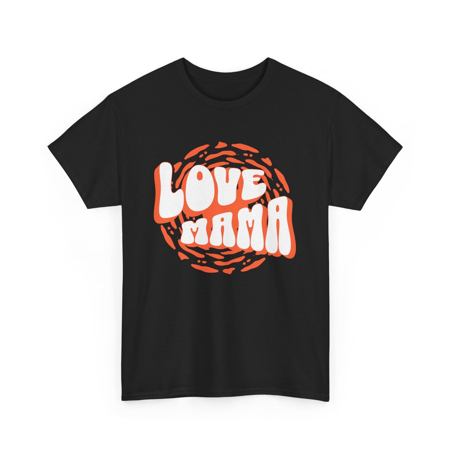 Unisex Heavy Cotton Tee - Love Mama Typography T-Shirt