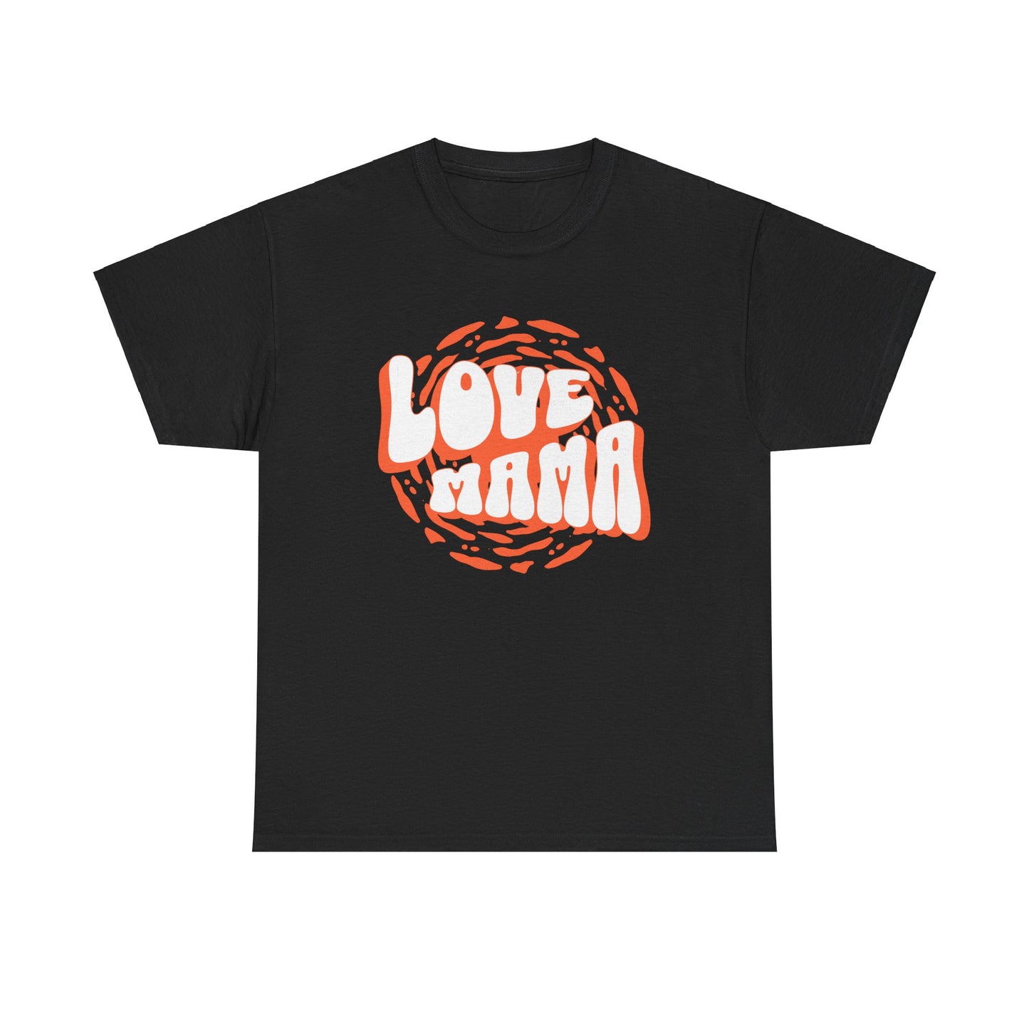 Unisex Heavy Cotton Tee - Love Mama Typography T-Shirt