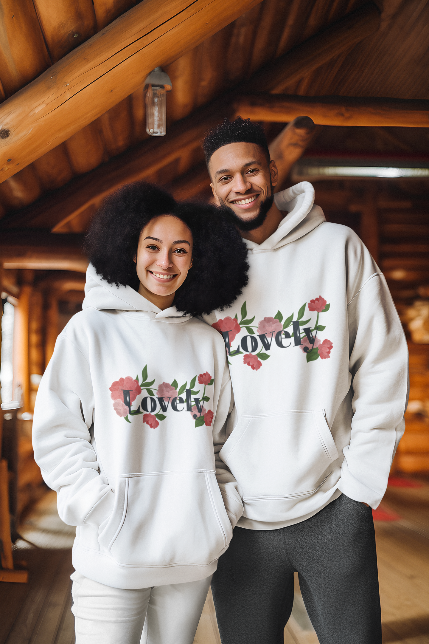 Unisex Heavy Blend™ Hooded Sweatshirt - Couples_Hoodies_Design_43_Front