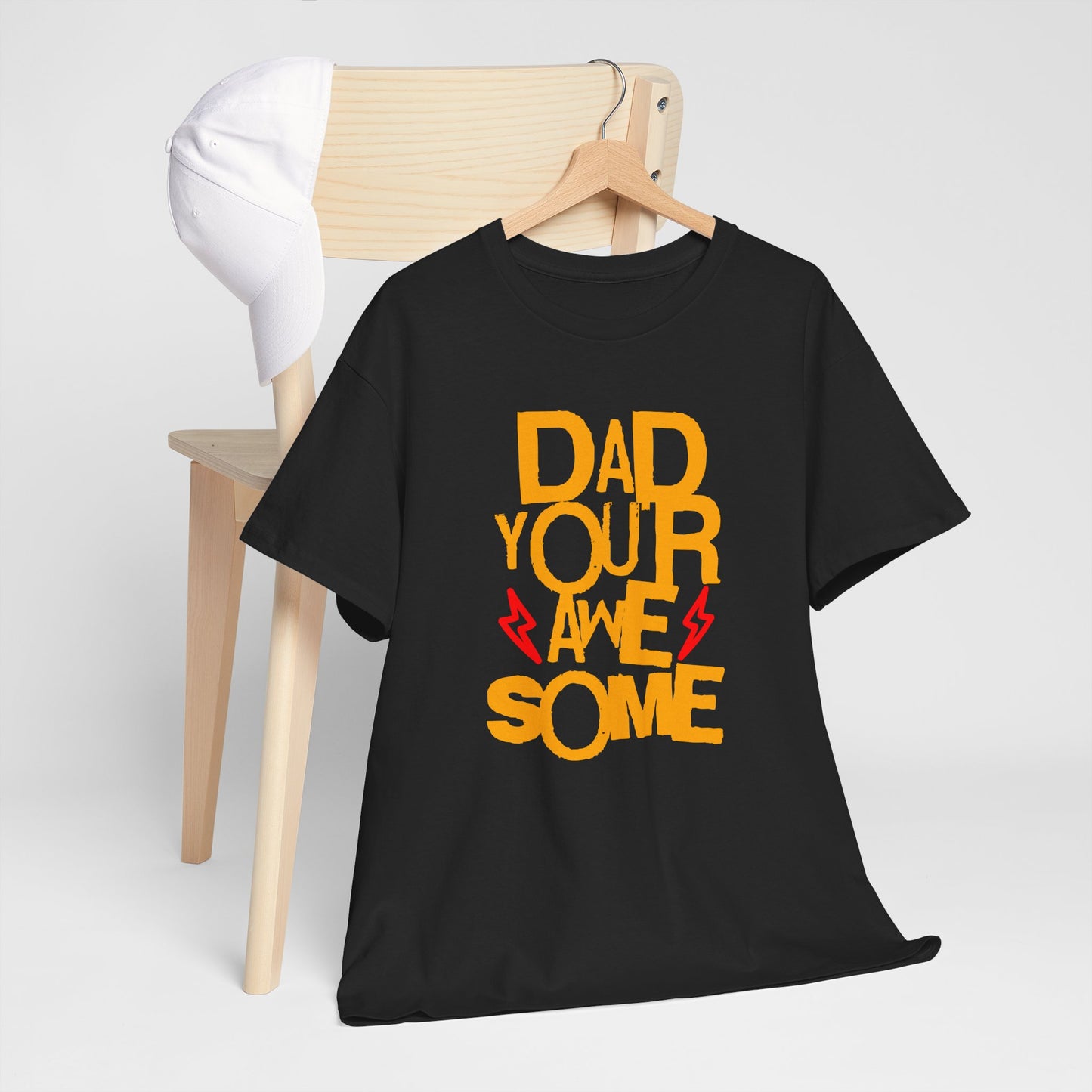 Unisex Heavy Cotton Tee - Dad You Rock_T_Shirt