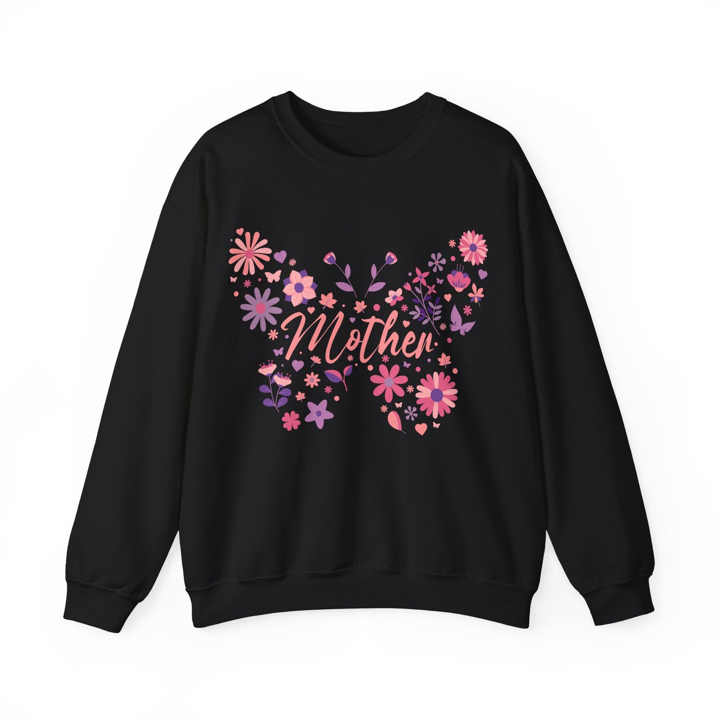 Unisex Heavy Blend™ Crewneck Sweatshirt - Awesome Mom - Butterfly Mother