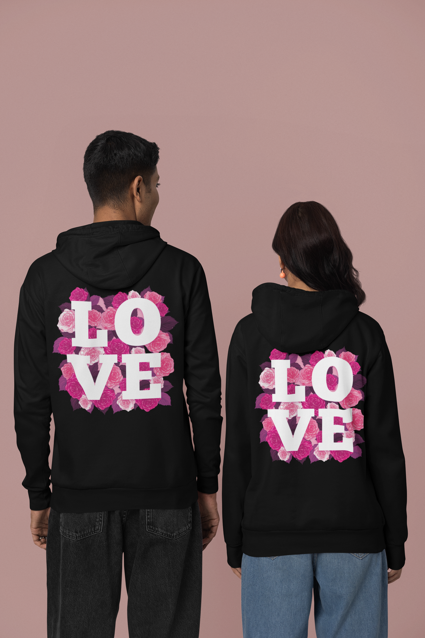 Unisex Heavy Blend™ Hooded Sweatshirt - Couples_Hoodies_Design_4_Back