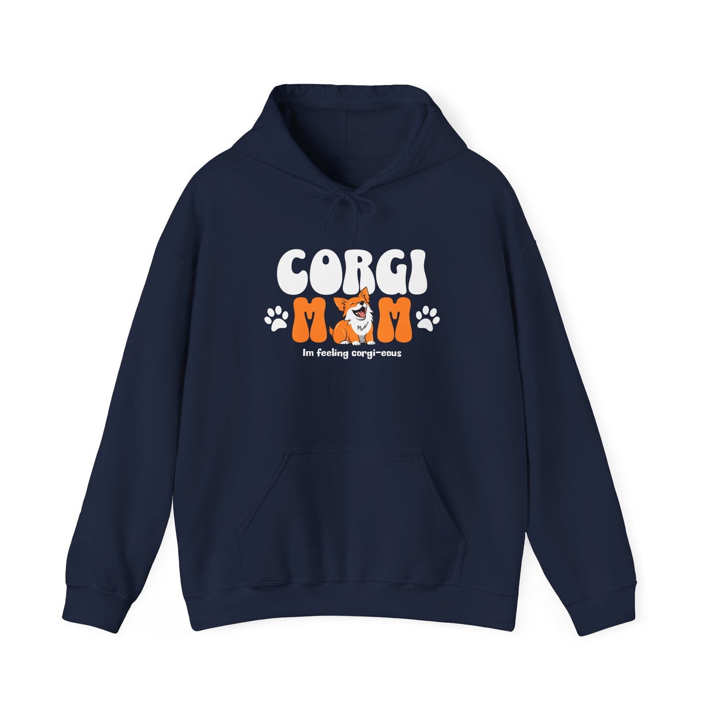 Unisex Heavy Blend™ Hooded Sweatshirt - Corgi Mom_Hoodie