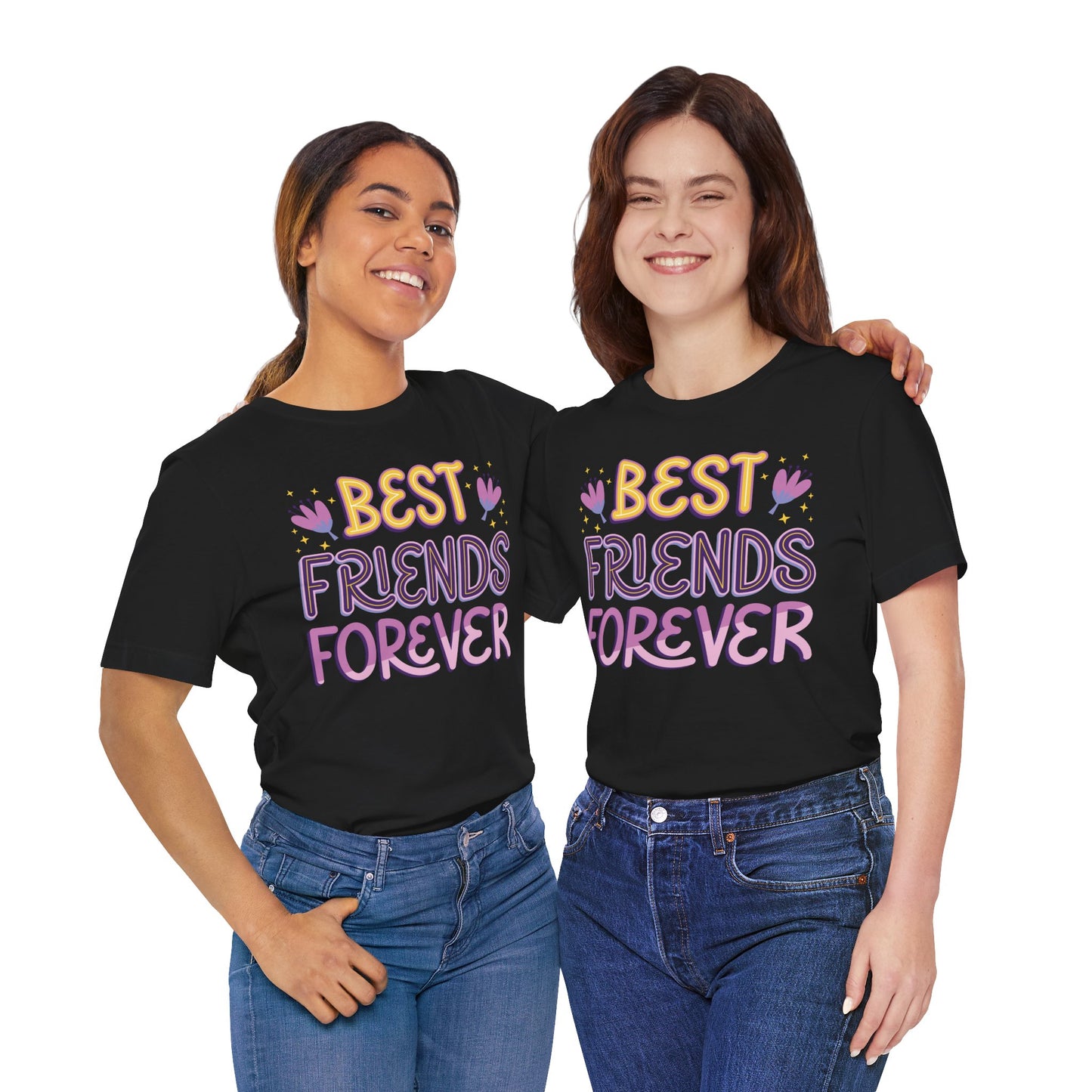 Best_Friends_Design_Sisters_14 - Unisex Jersey Short Sleeve Tee - Bella Canvas 3001