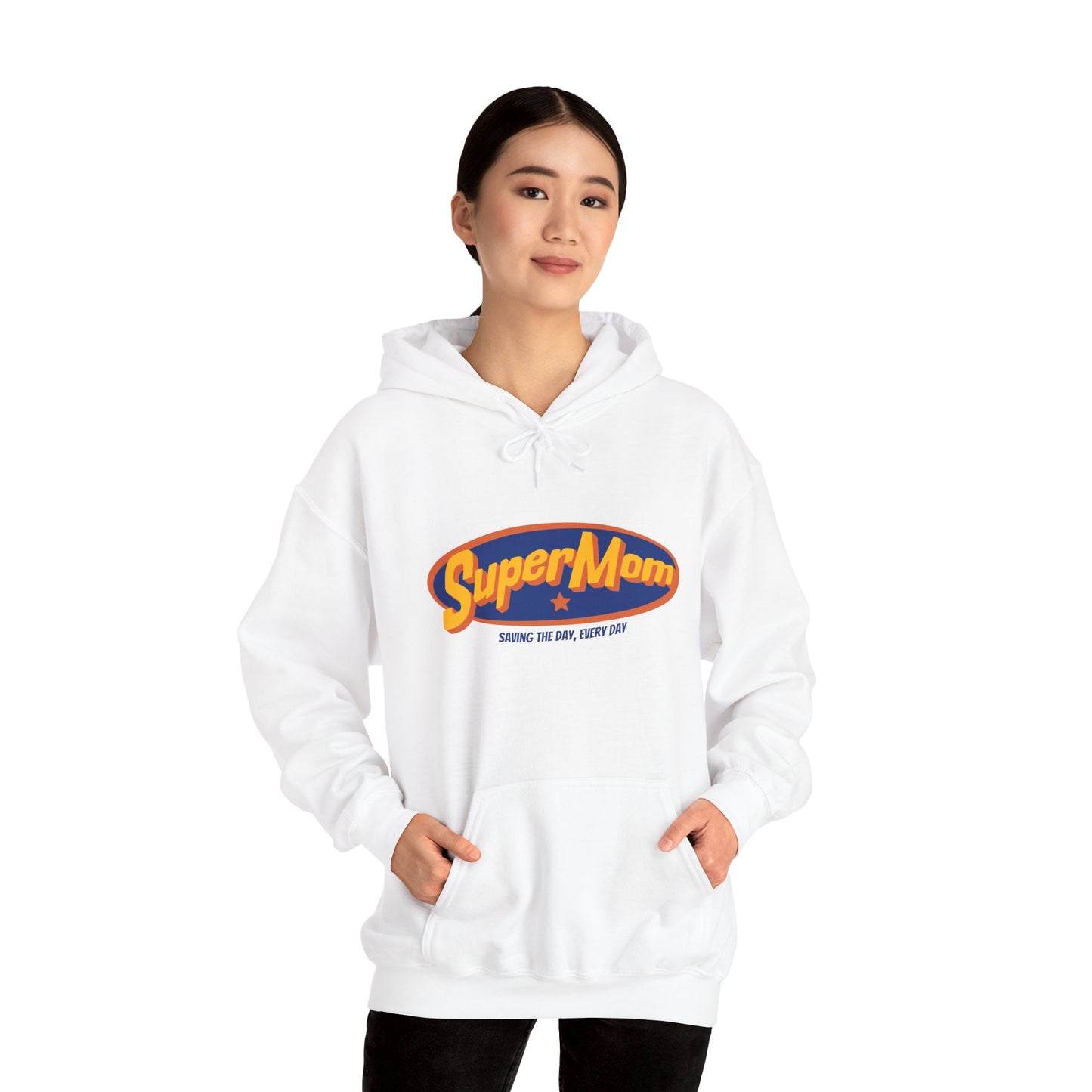 Unisex Heavy Blend™ Hooded Sweatshirt - Super Mom_Hoodie