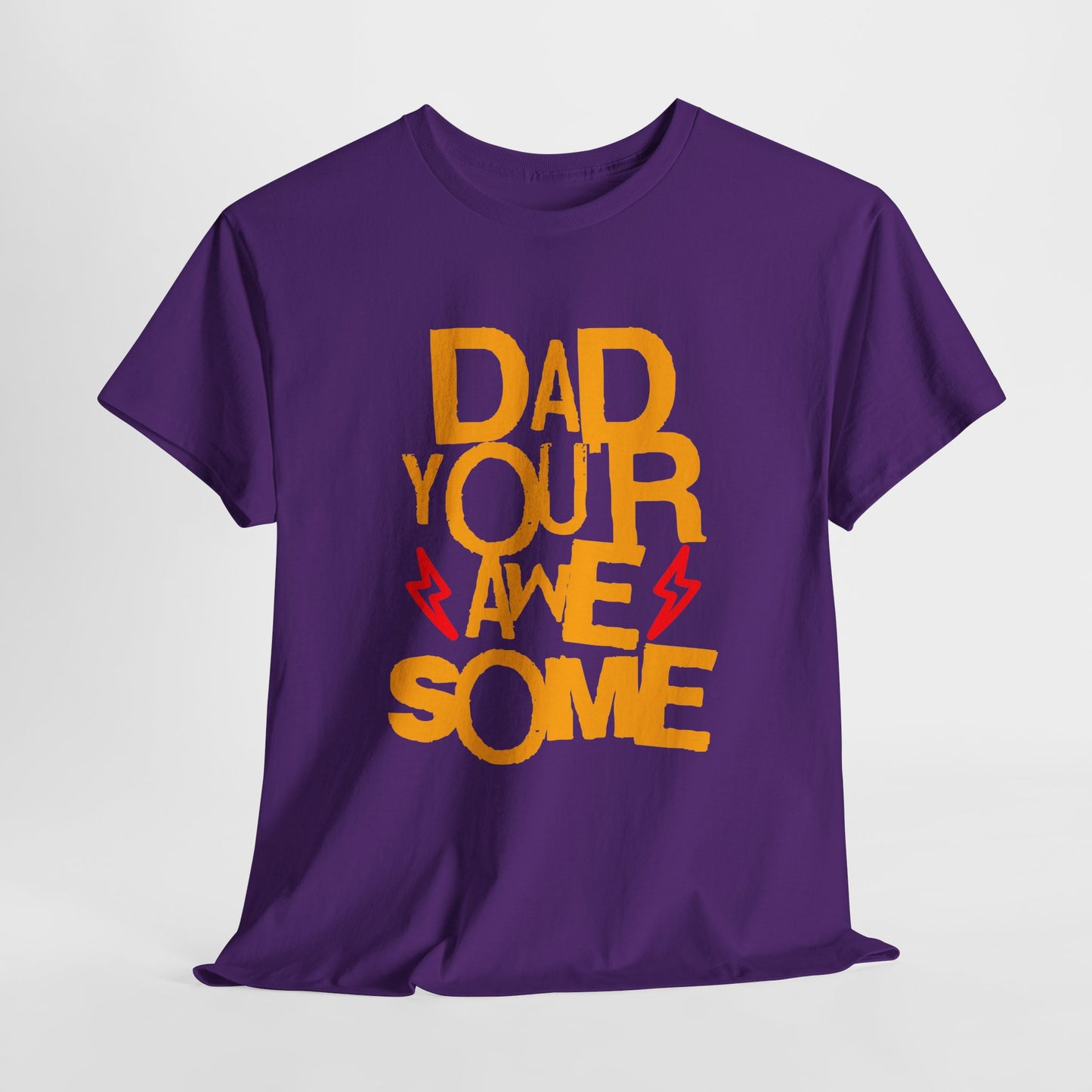 Unisex Heavy Cotton Tee - Dad You Rock_T_Shirt