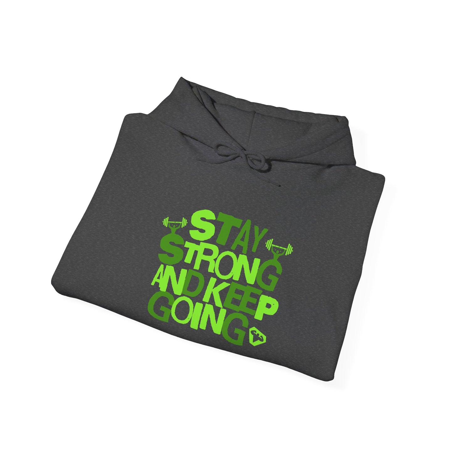 Unisex Heavy Blend™ Hooded Sweatshirt - Stay Strong And Keep Going Gym Motivation_Hoodie