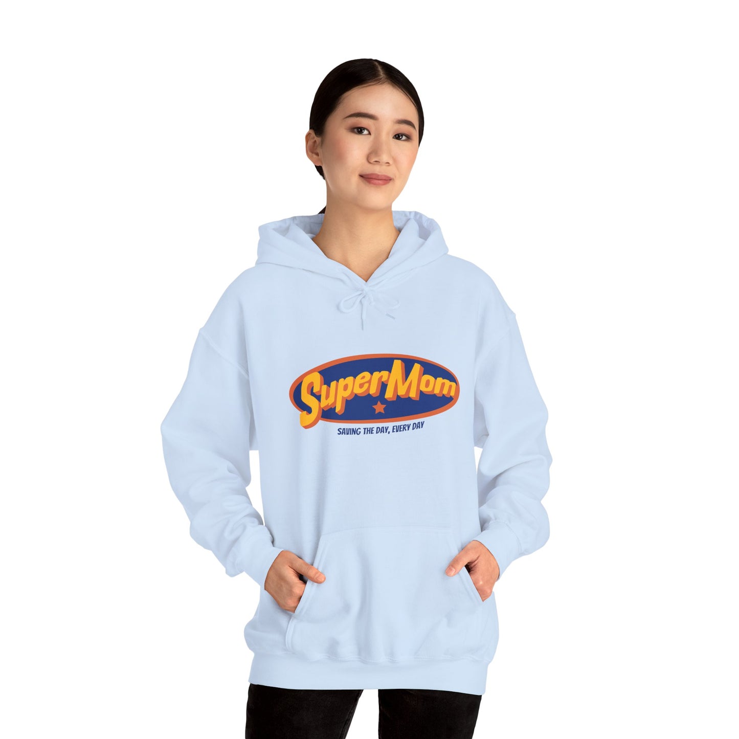 Unisex Heavy Blend™ Hooded Sweatshirt - Super Mom_Hoodie