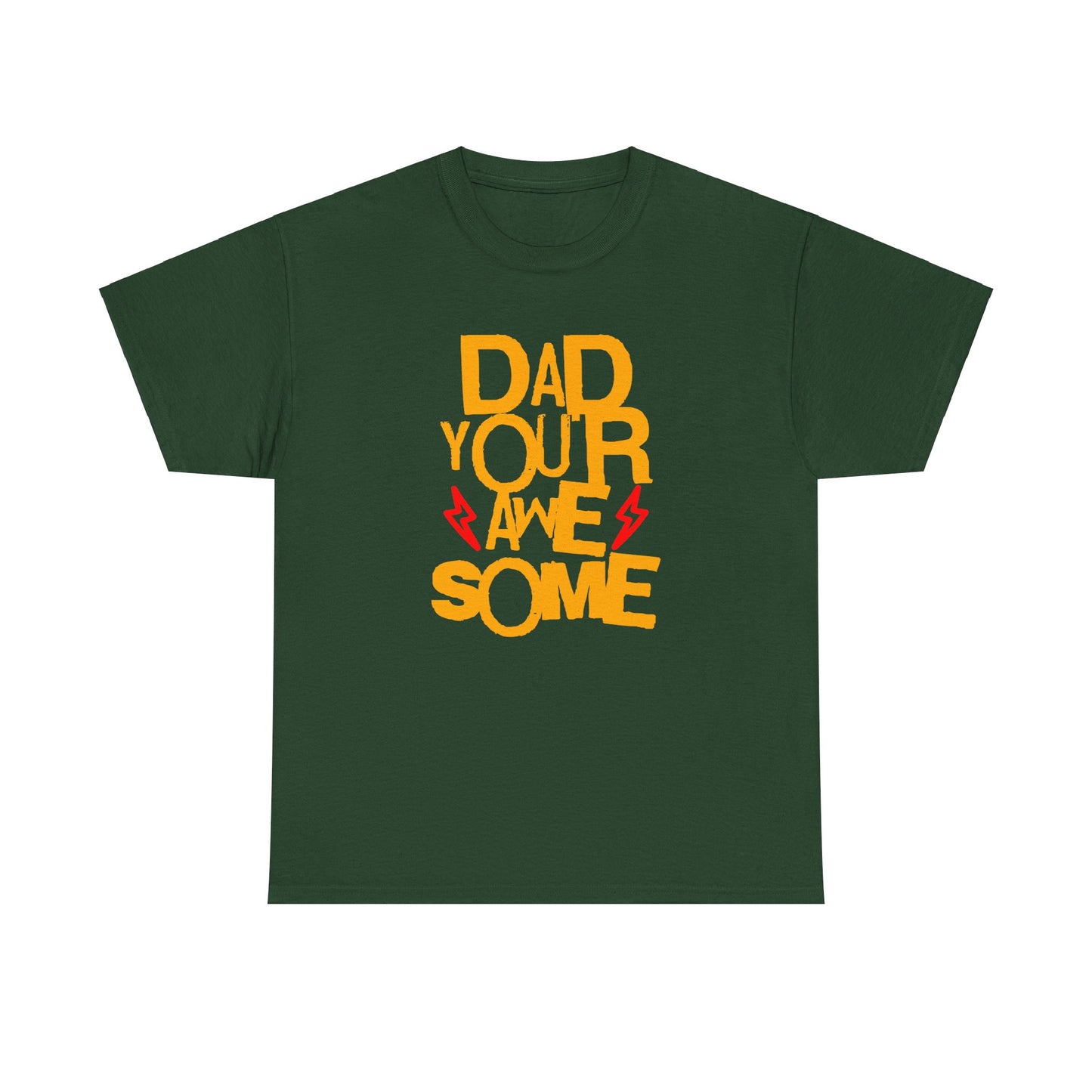 Unisex Heavy Cotton Tee - Dad You Rock_T_Shirt