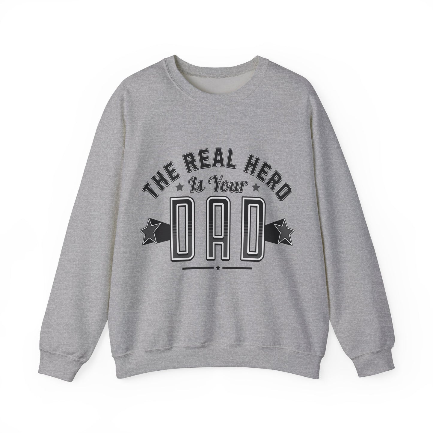 Unisex Heavy Blend™ Crewneck Sweatshirt - Dad, the Real Hero