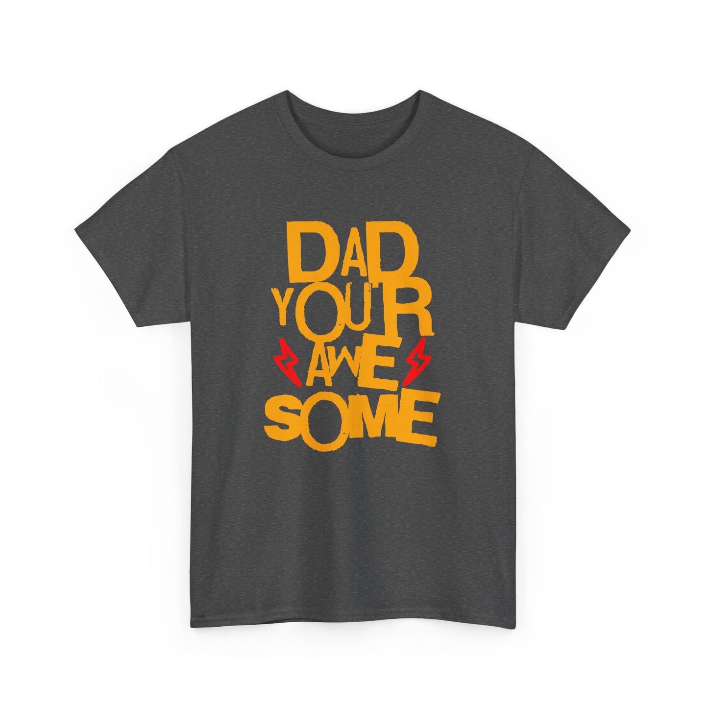 Unisex Heavy Cotton Tee - Dad You Rock_T_Shirt