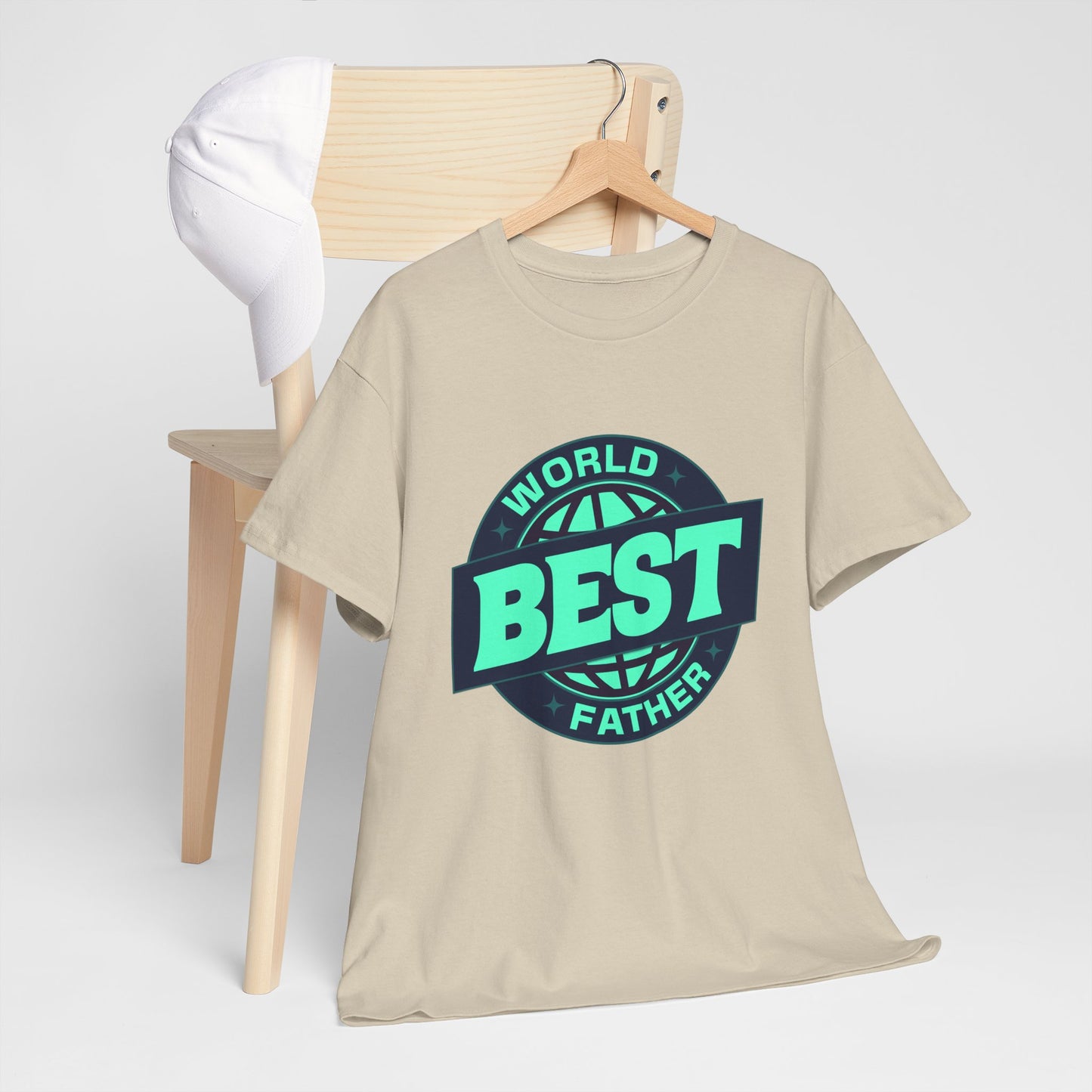 Unisex Heavy Cotton Tee -World Best Father_T_Shirt