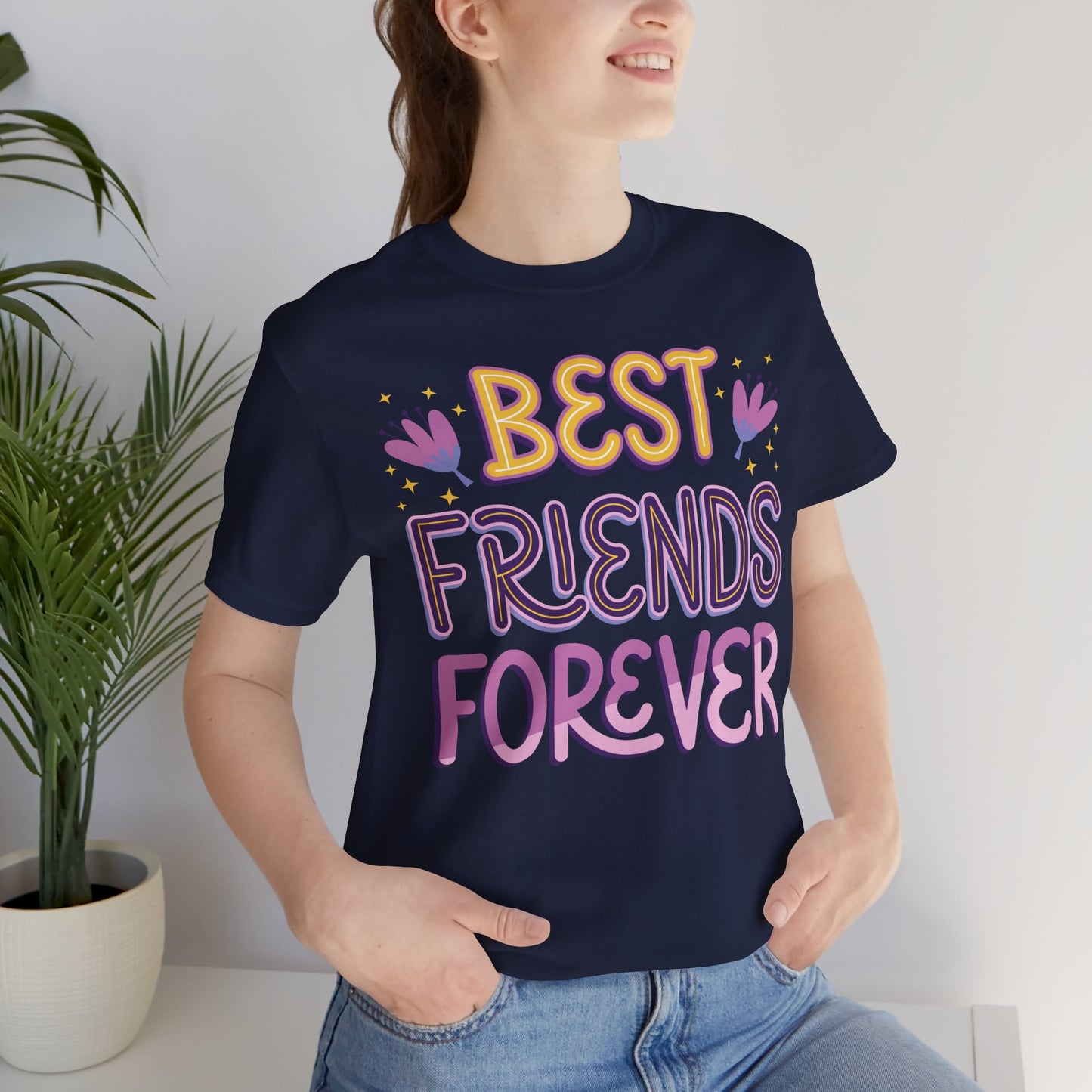 Best_Friends_Design_Sisters_14 - Unisex Jersey Short Sleeve Tee - Bella Canvas 3001