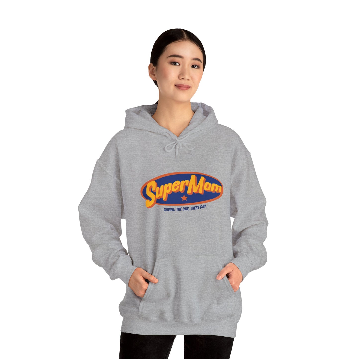 Unisex Heavy Blend™ Hooded Sweatshirt - Super Mom_Hoodie