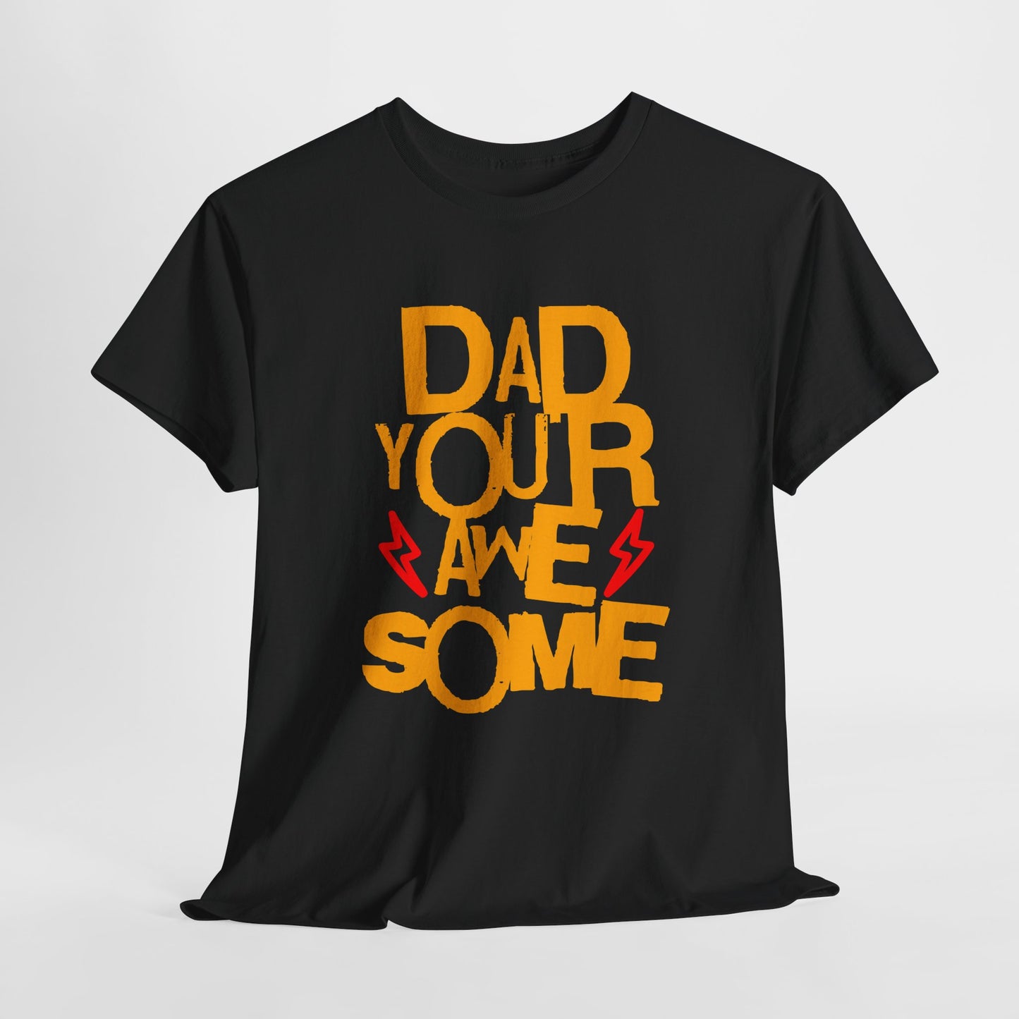 Unisex Heavy Cotton Tee - Dad You Rock_T_Shirt