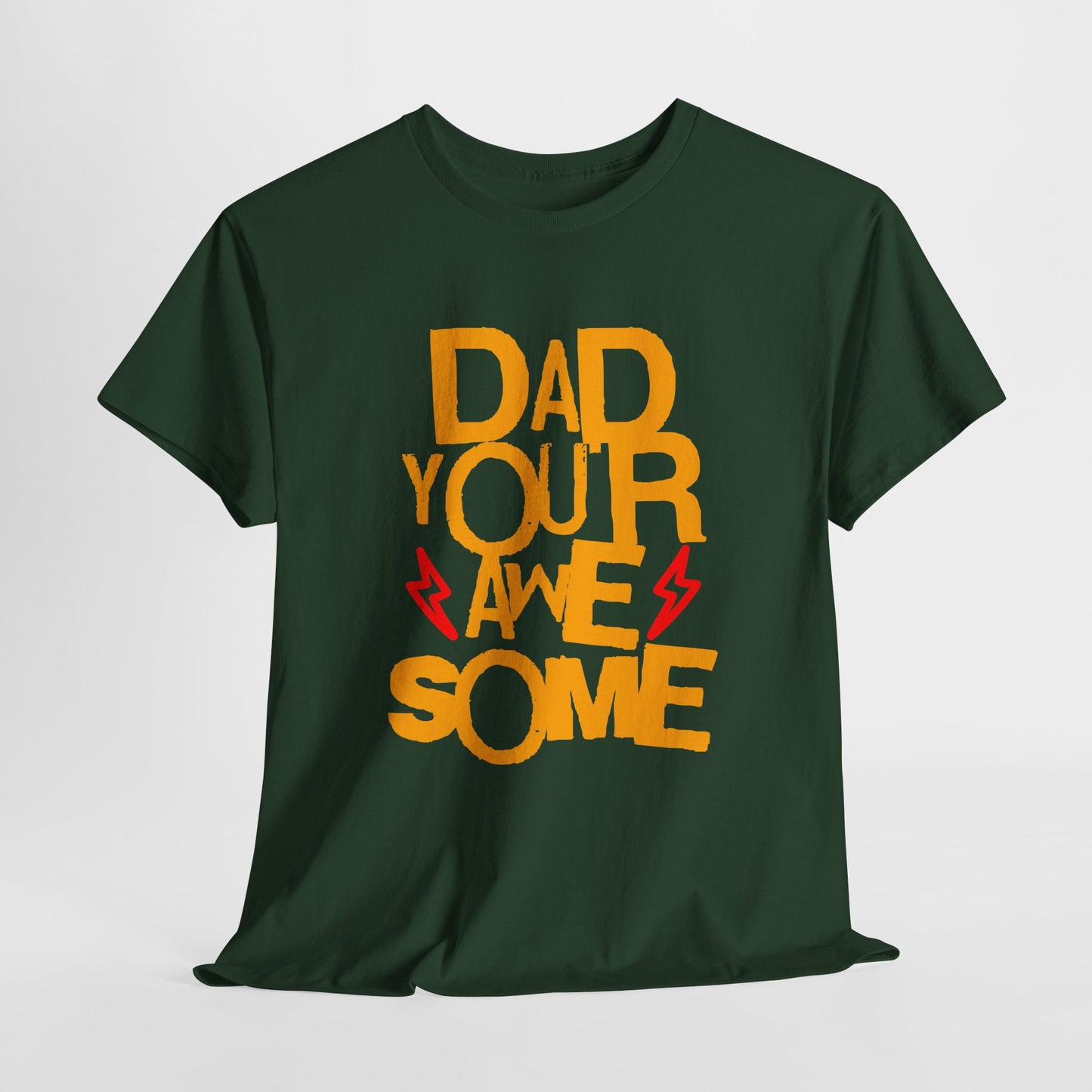 Unisex Heavy Cotton Tee - Dad You Rock_T_Shirt