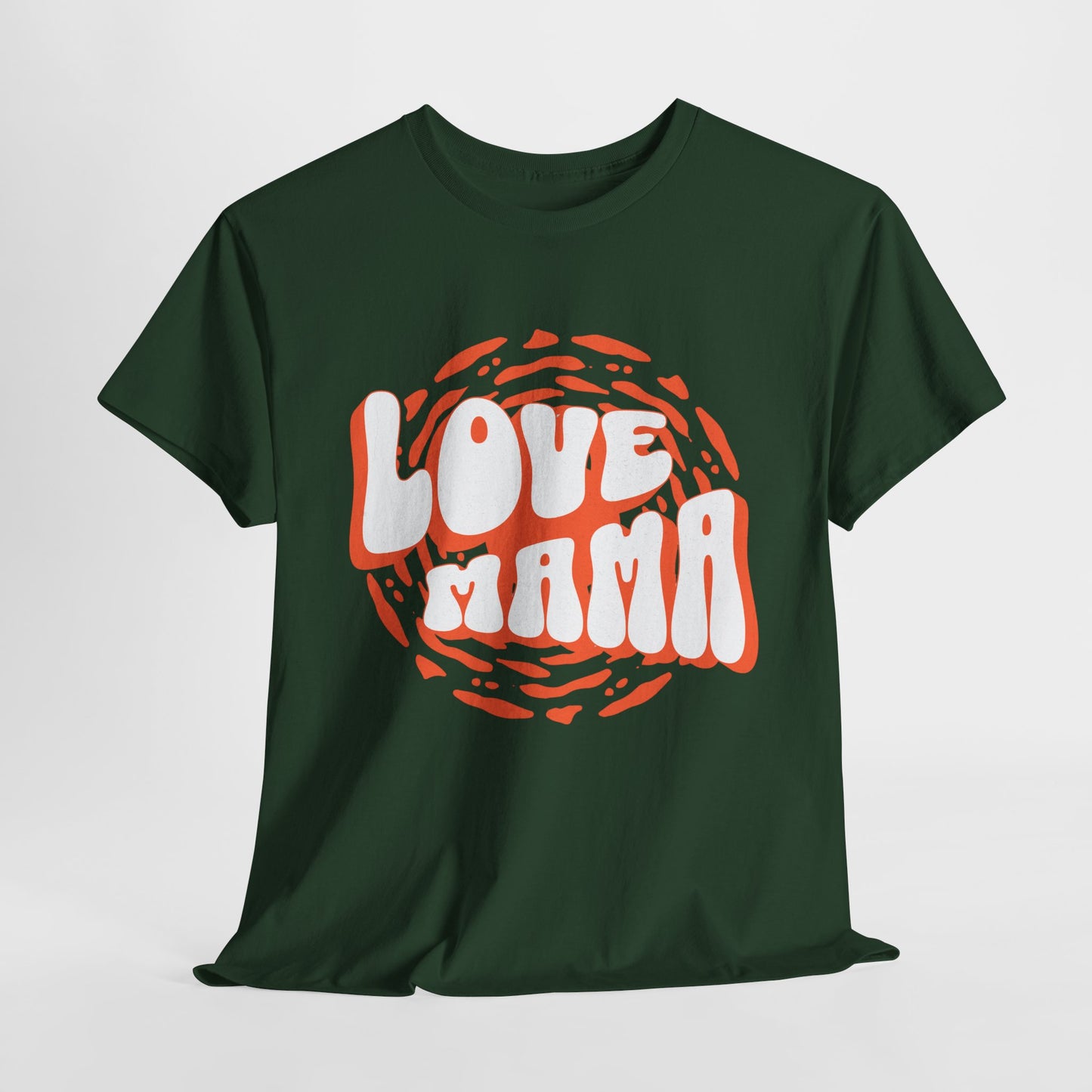 Unisex Heavy Cotton Tee - Love Mama Typography T-Shirt