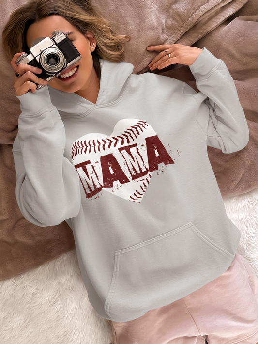 Unisex Heavy Blend™ Hooded Sweatshirt - Baseball MAMA_Hoodie