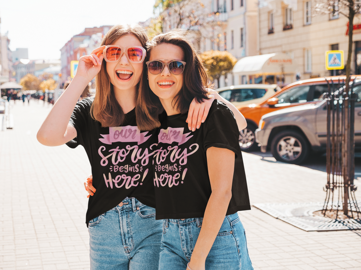 Best_Friends_Design_Sisters_7 - Unisex Jersey Short Sleeve Tee - Bella Canvas 3001