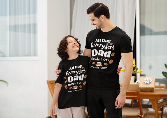 Unisex Heavy Cotton Tee - Dad mode _ on_T_Shirt