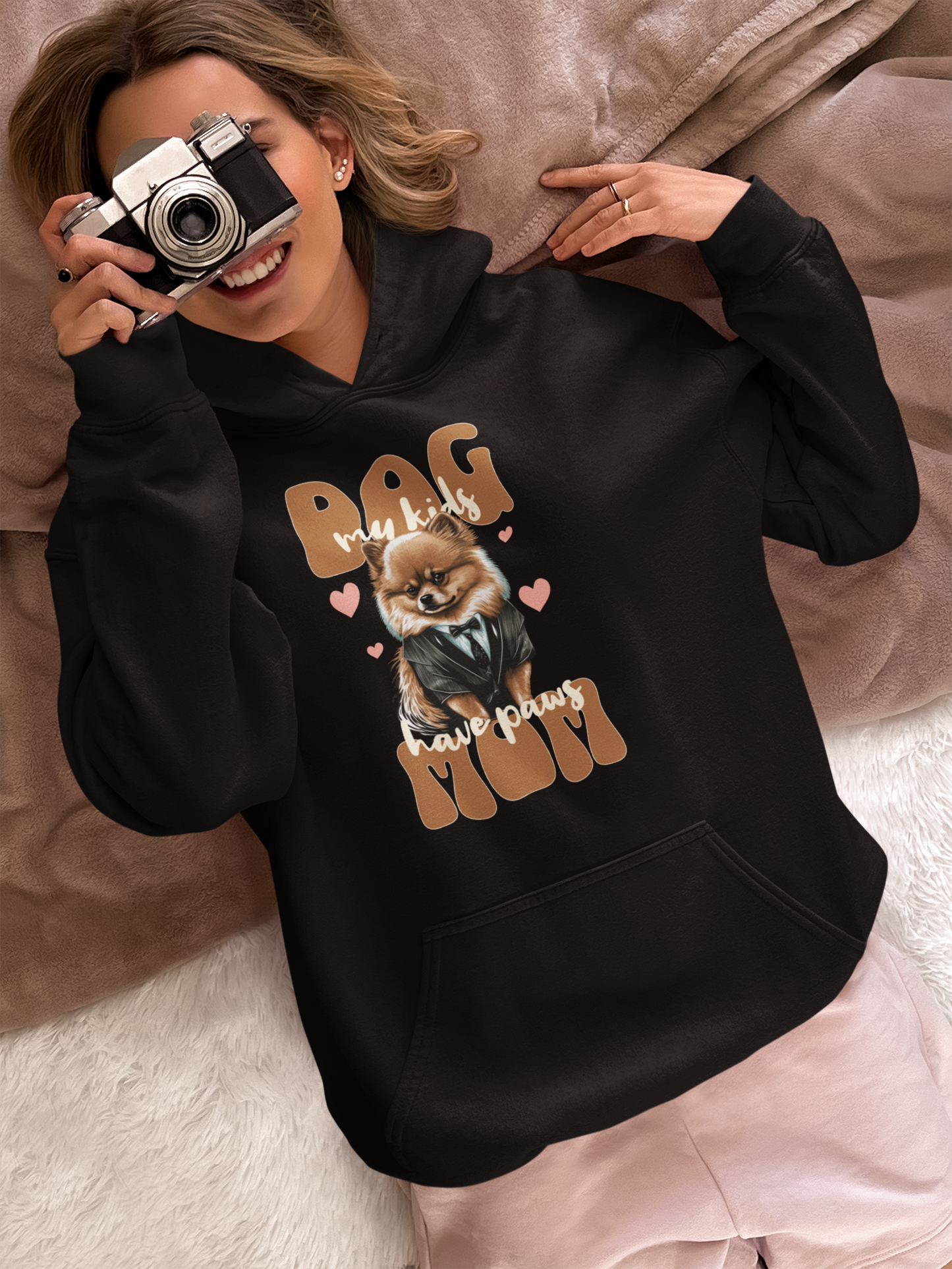 Unisex Heavy Blend™ Hooded Sweatshirt - Dog Mom_Hoodie