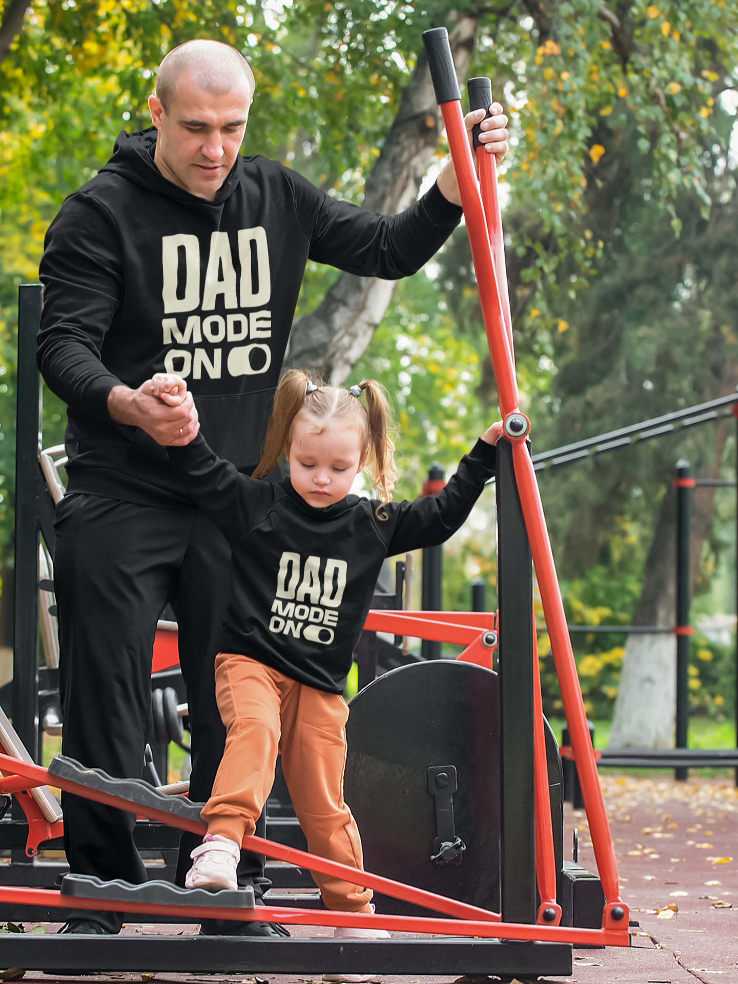 Unisex Heavy Blend™ Hooded Sweatshirt - Father's Day Tshirt - Dad Mode On_Hoodie